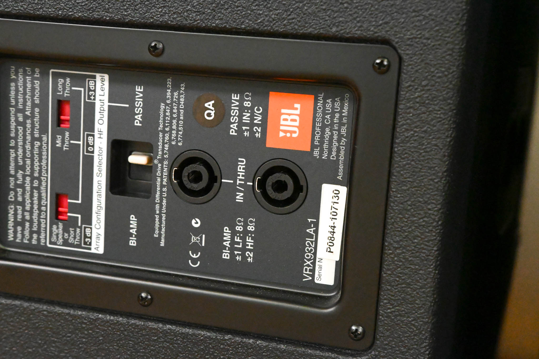 JBL VRX932LA-1 12" Two-Way Line Array Loudspeaker System (PAIR)