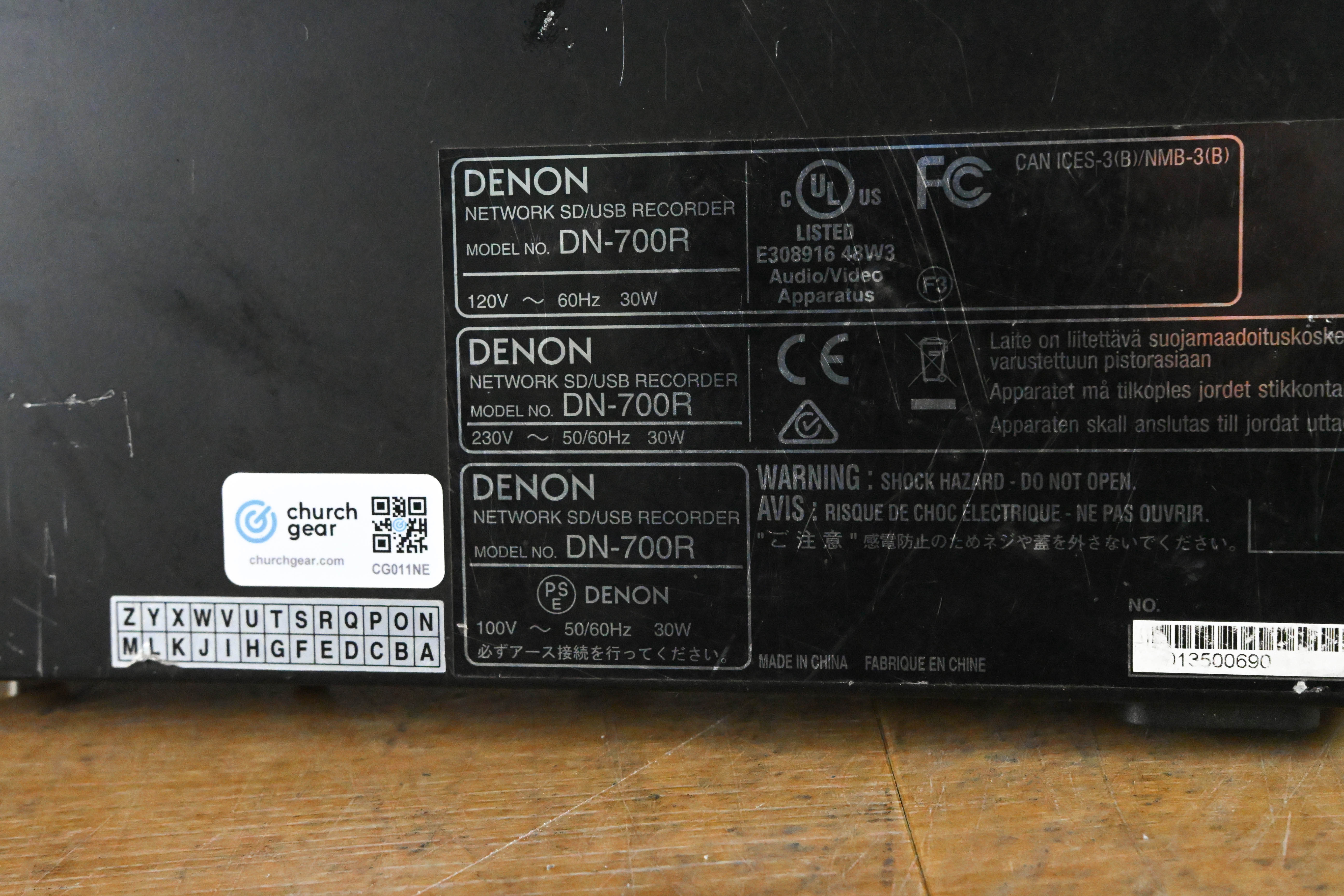Denon DN-700R Network SD/USB Audio Recorder