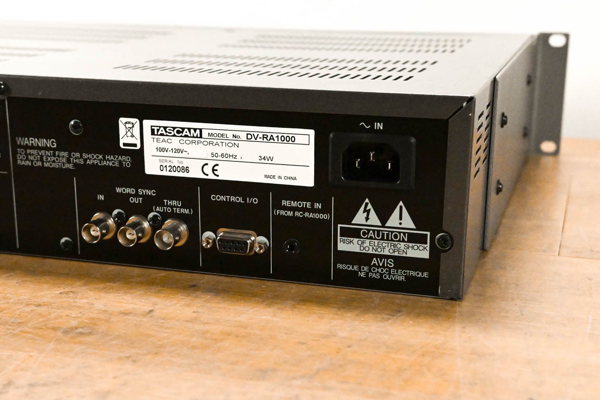 TASCAM DV-RA1000 High-Resolution DVD Master Recorder