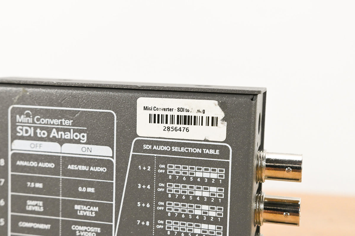 Blackmagic Design Mini Converter SDI to Analog (NO POWER SUPPLY)