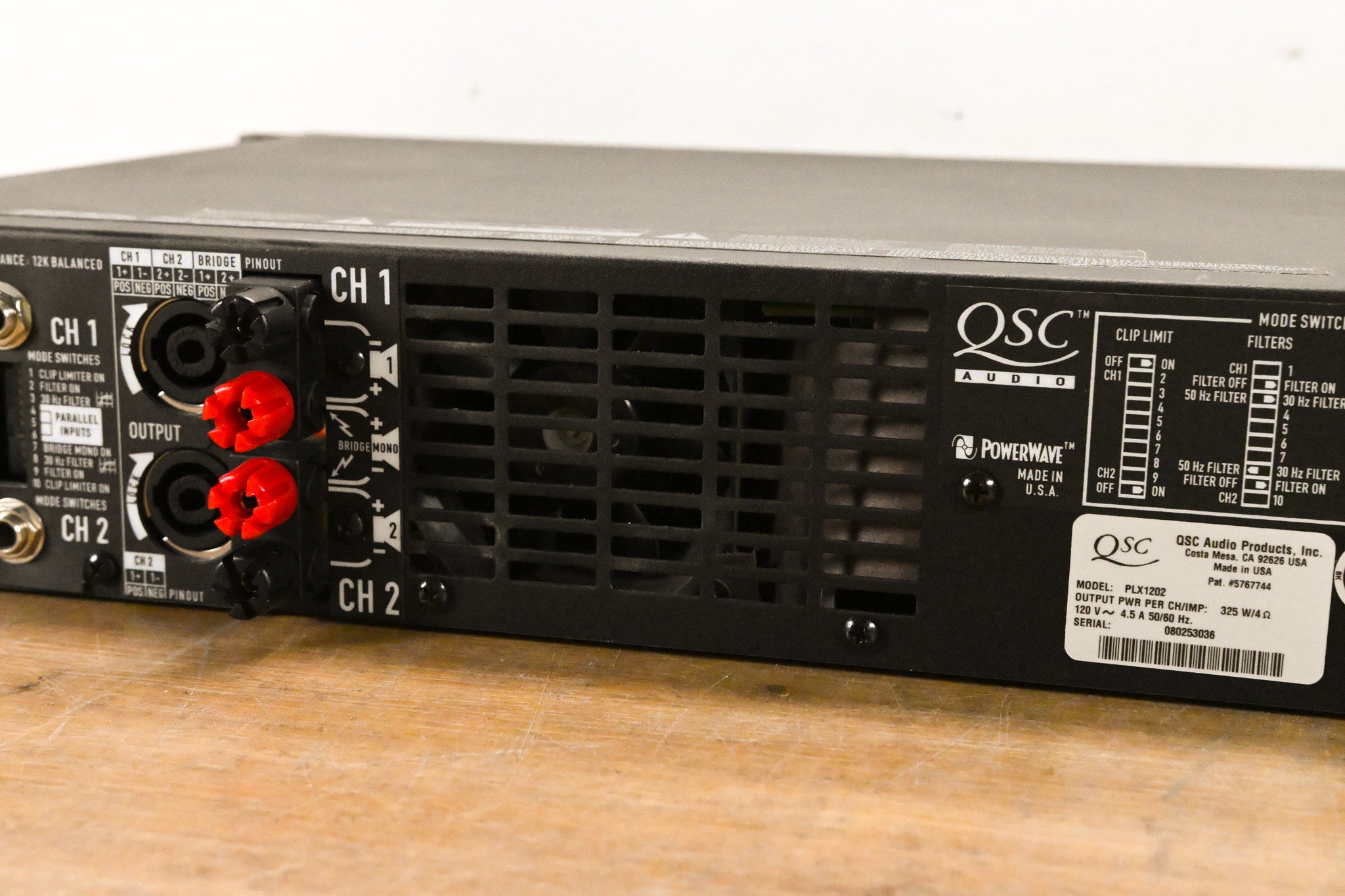 QSC PLX1202 2-Channel Power Amplifier