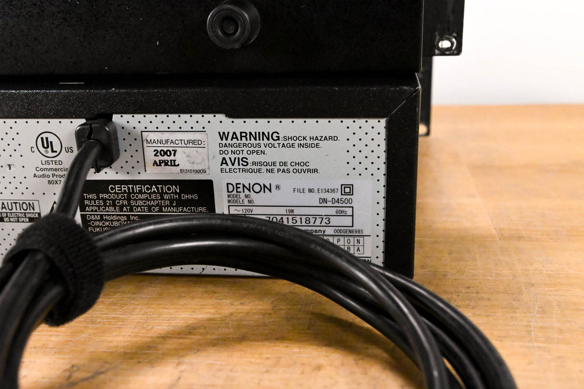 Denon DN-D4500 Rackmount Dual CD/MP3 Player with Remote Control