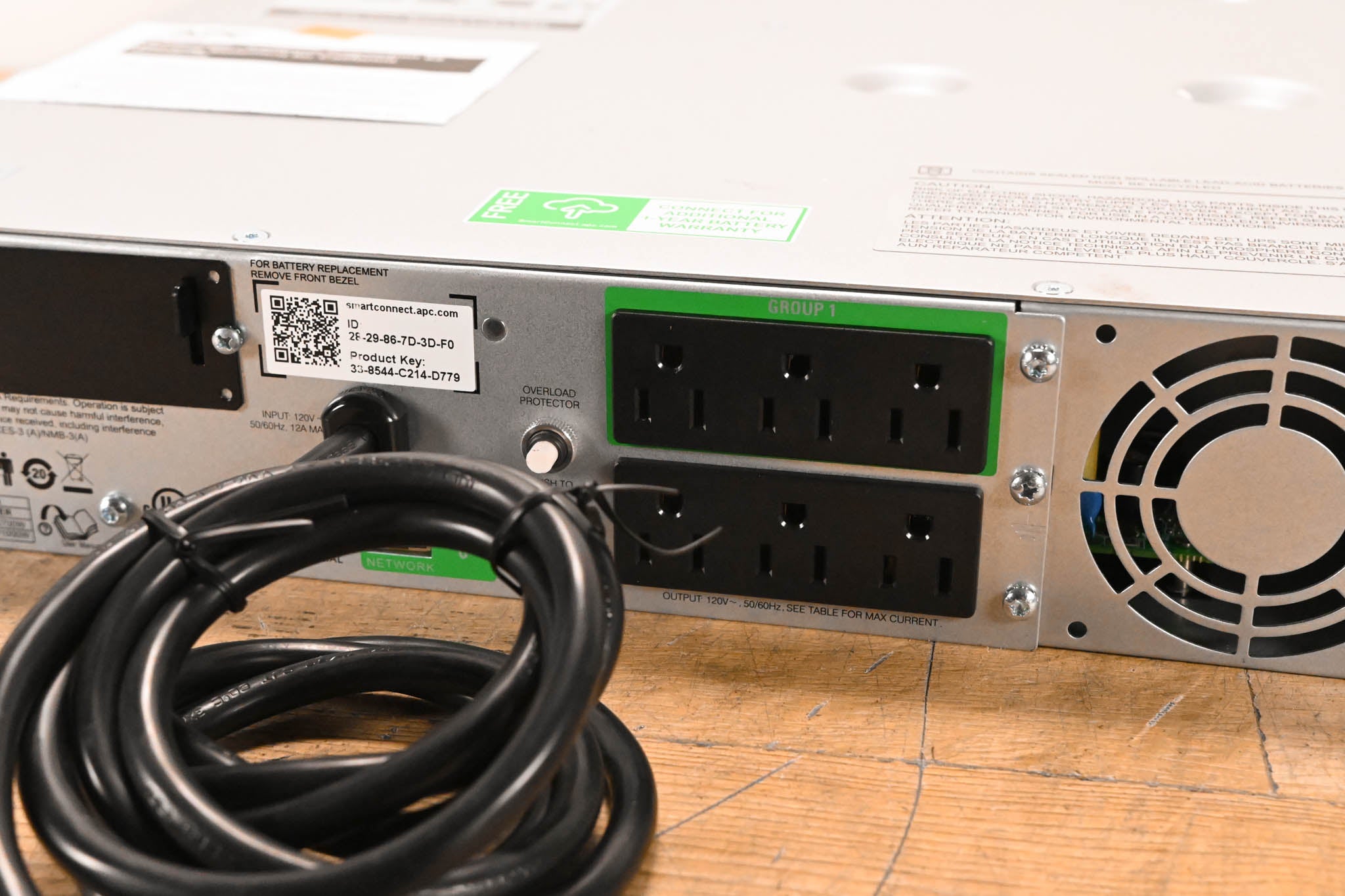 APC SMT1000RM2UC Smart-UPS Battery Backup w/ SmartConnect