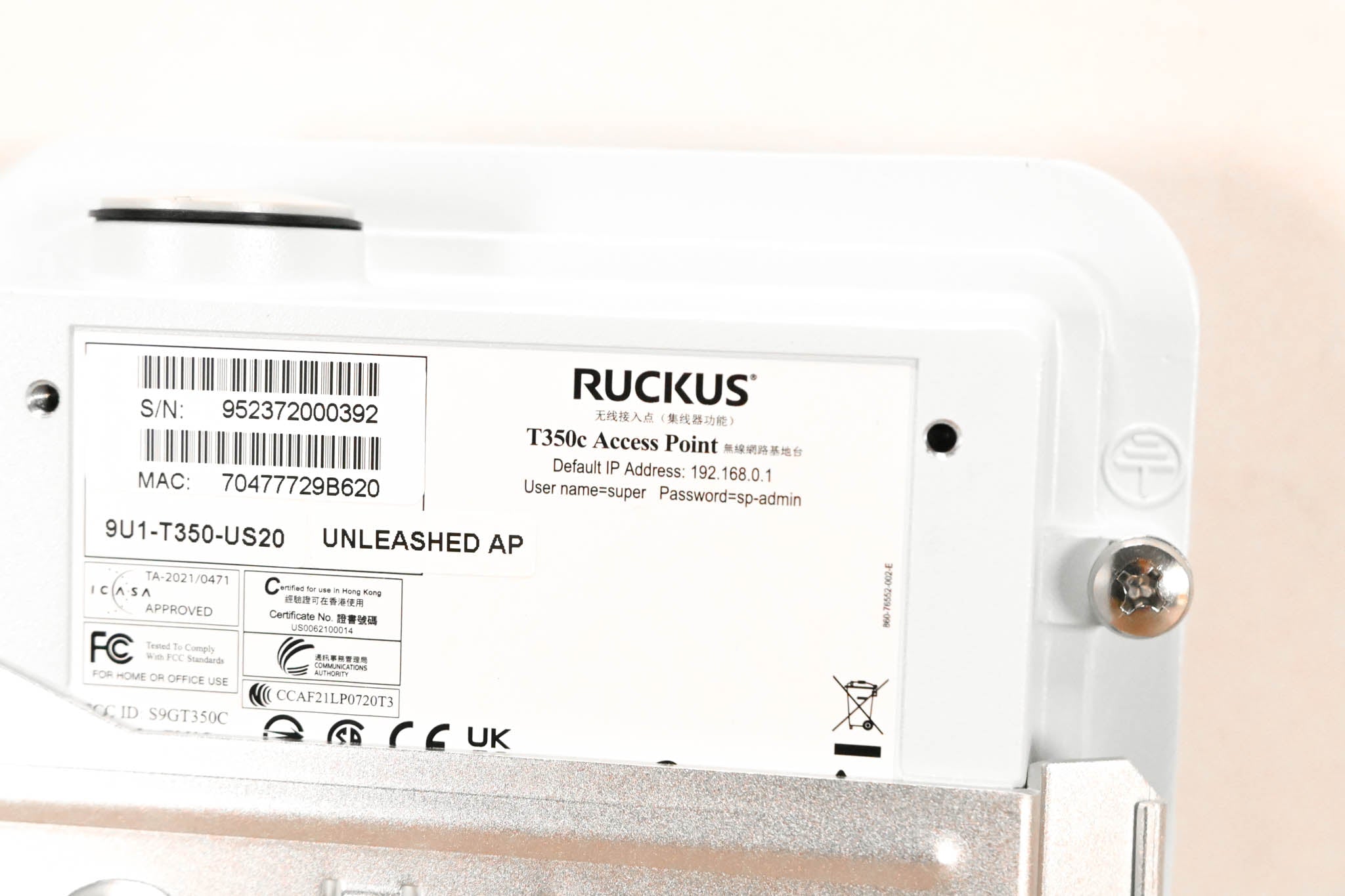 Ruckus T350c Outdoor Access Point