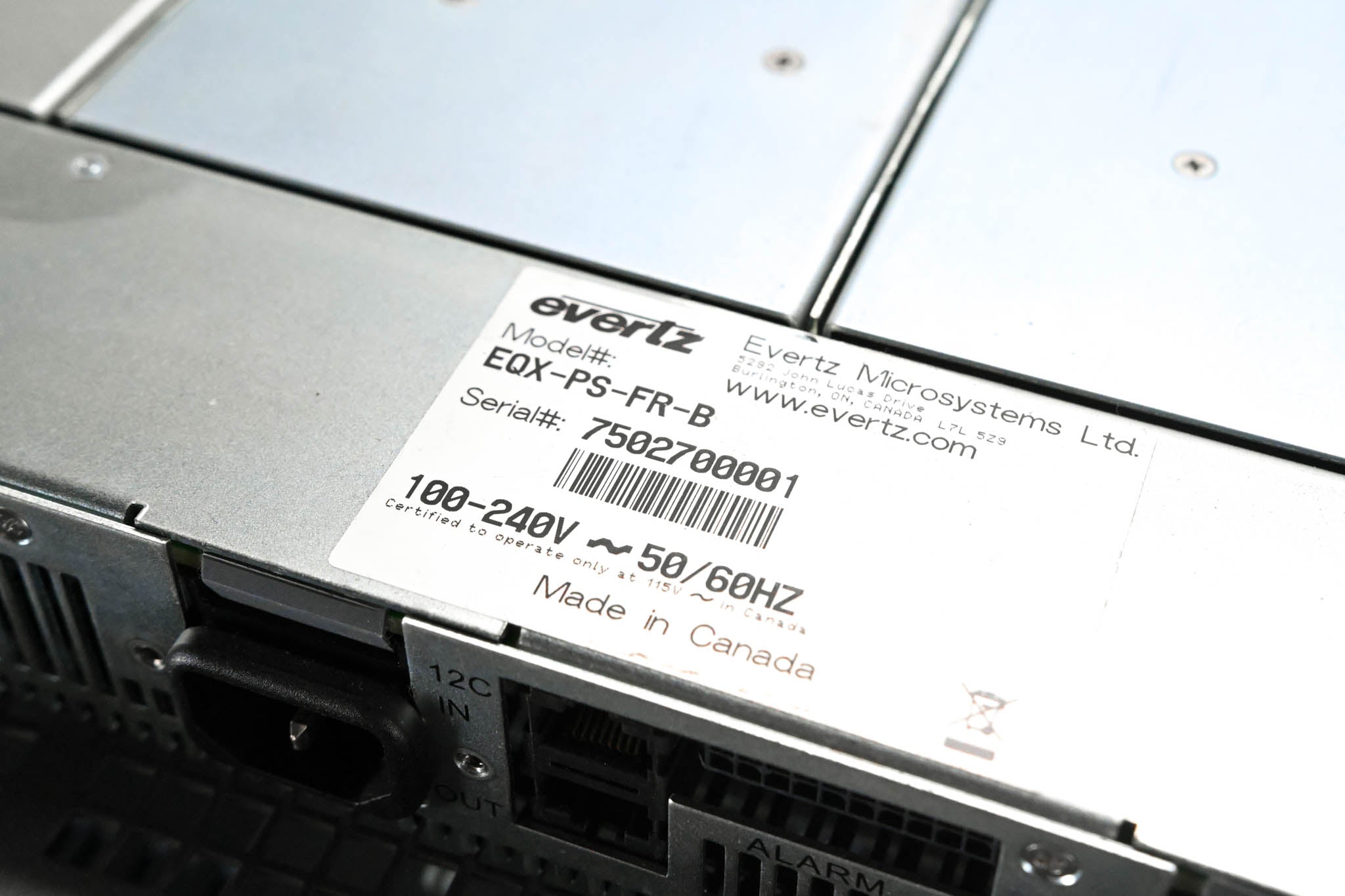 Evertz EQX10 Enterprise Hybrid Video/Audio/IP Router