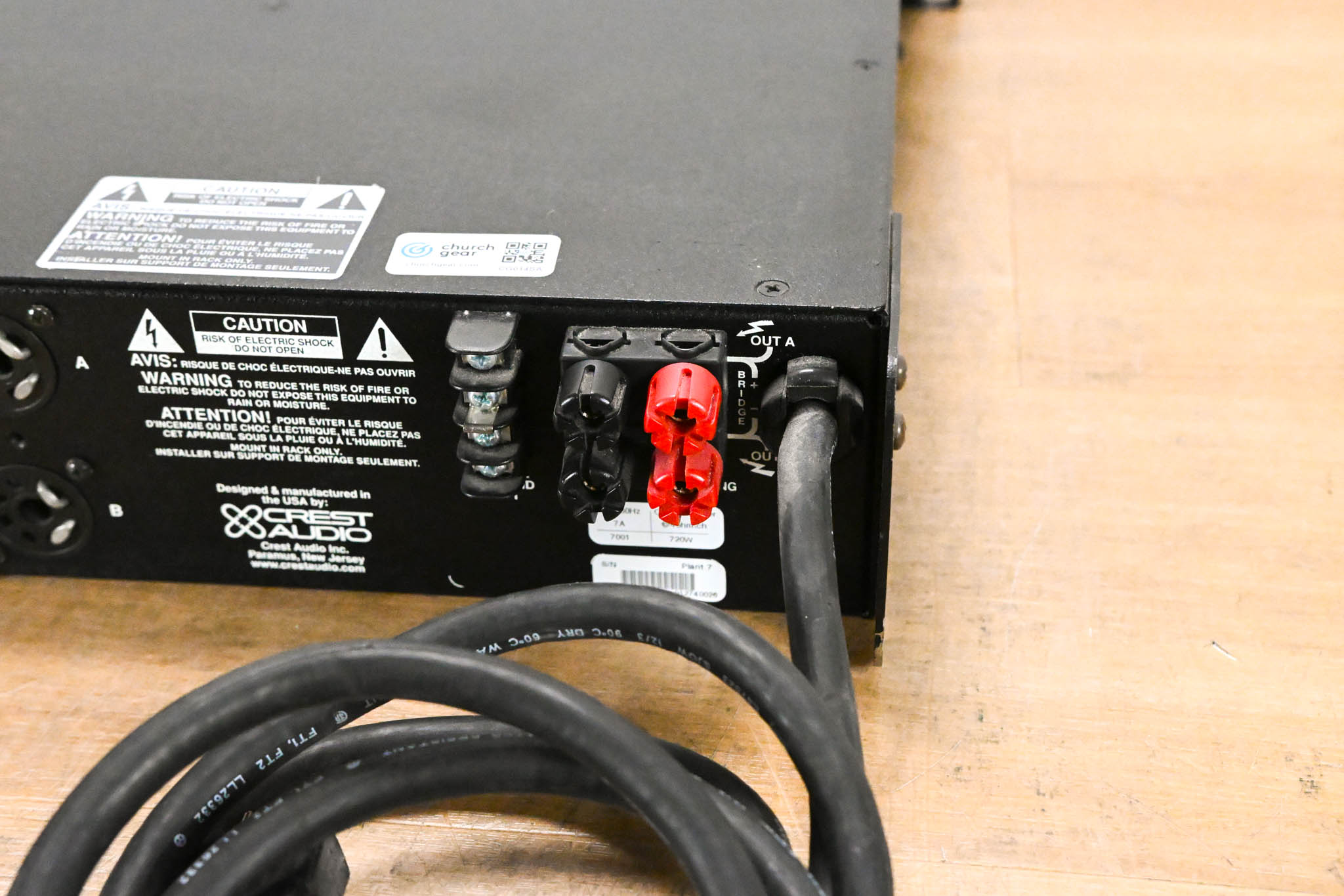 Crest Audio 7001 2-Channel Power Amplifier