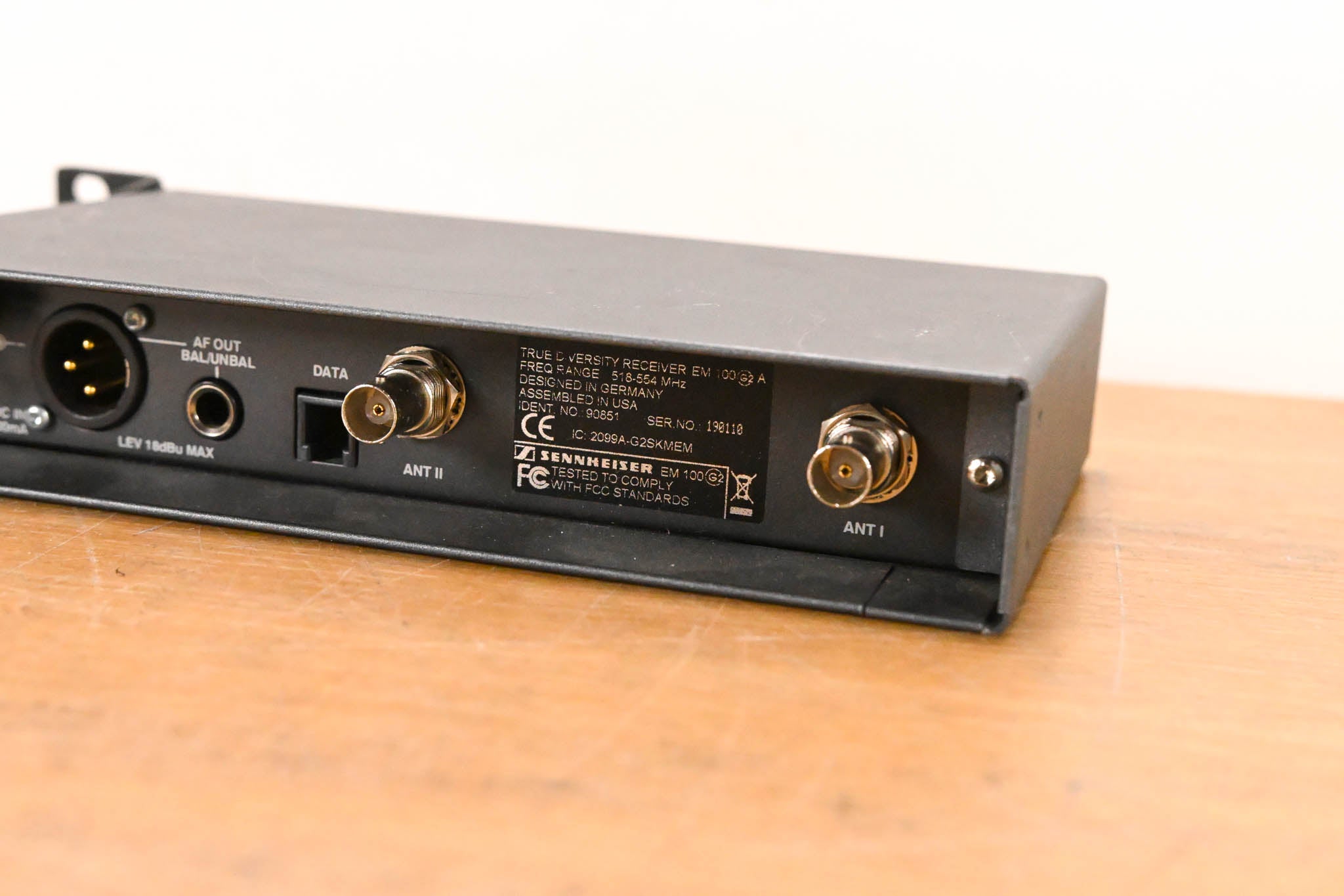 Sennheiser EM 100 G2 Wireless Receiver - 518-554 MHz (NO POWER SUPPLY)