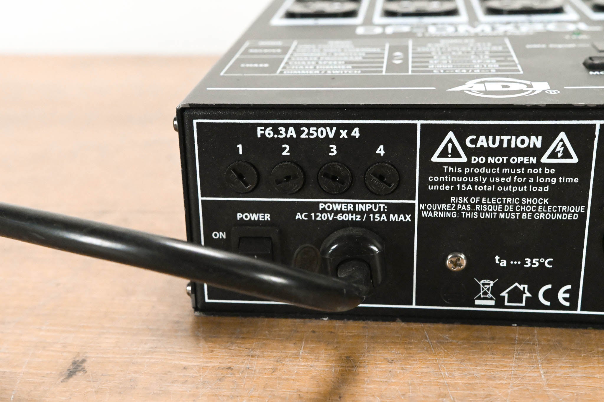 American DJ DP-DMX20L Four-Channel DMX Dimmer Pack