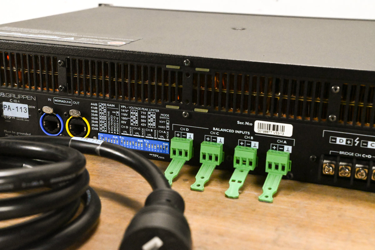 Lab Gruppen C 48:4 4800W 4-Channel Power Amplifier
