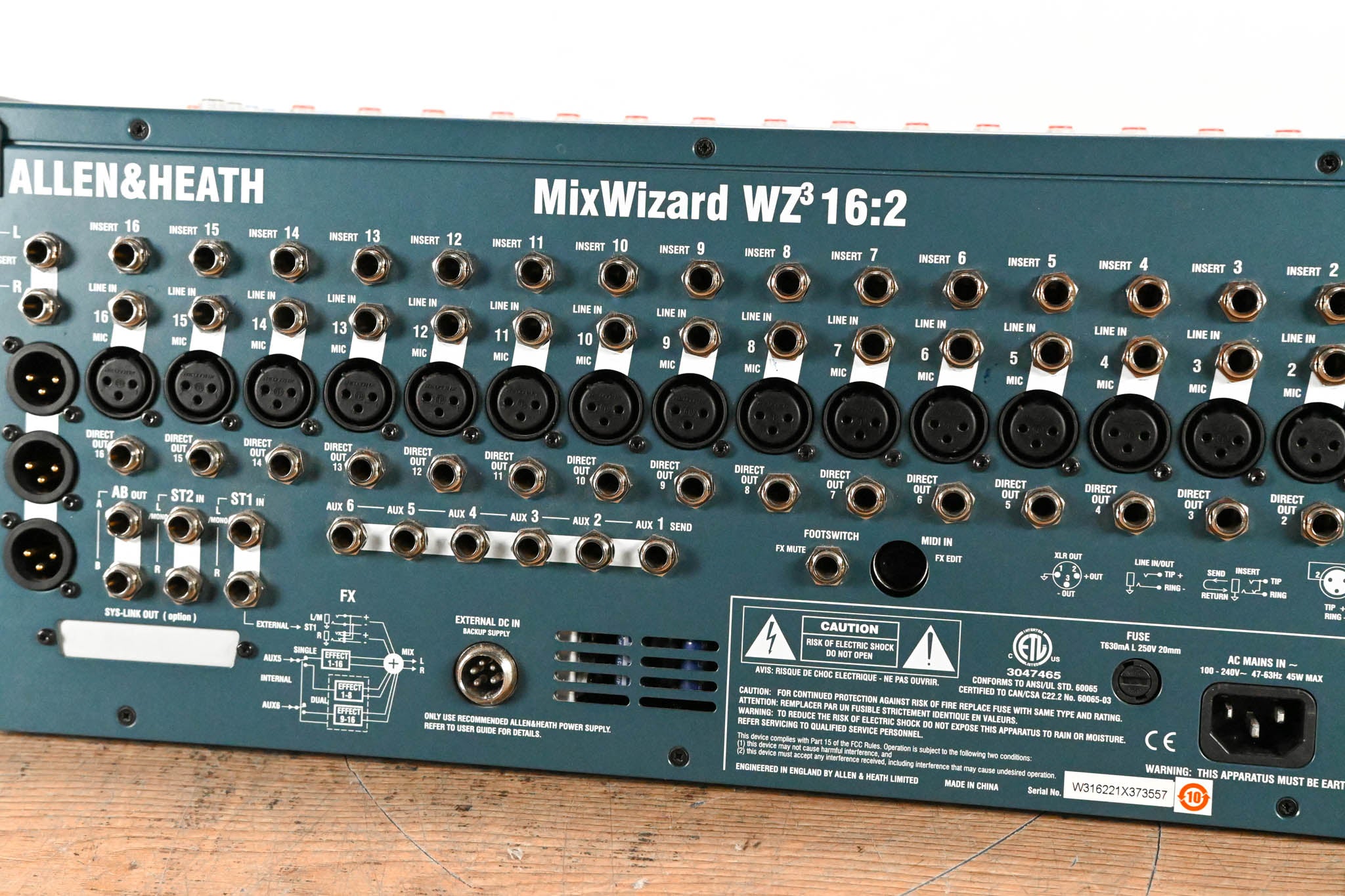 Allen & Heath MixWizard WZ3 16:2 16-Channel Analog Mixer
