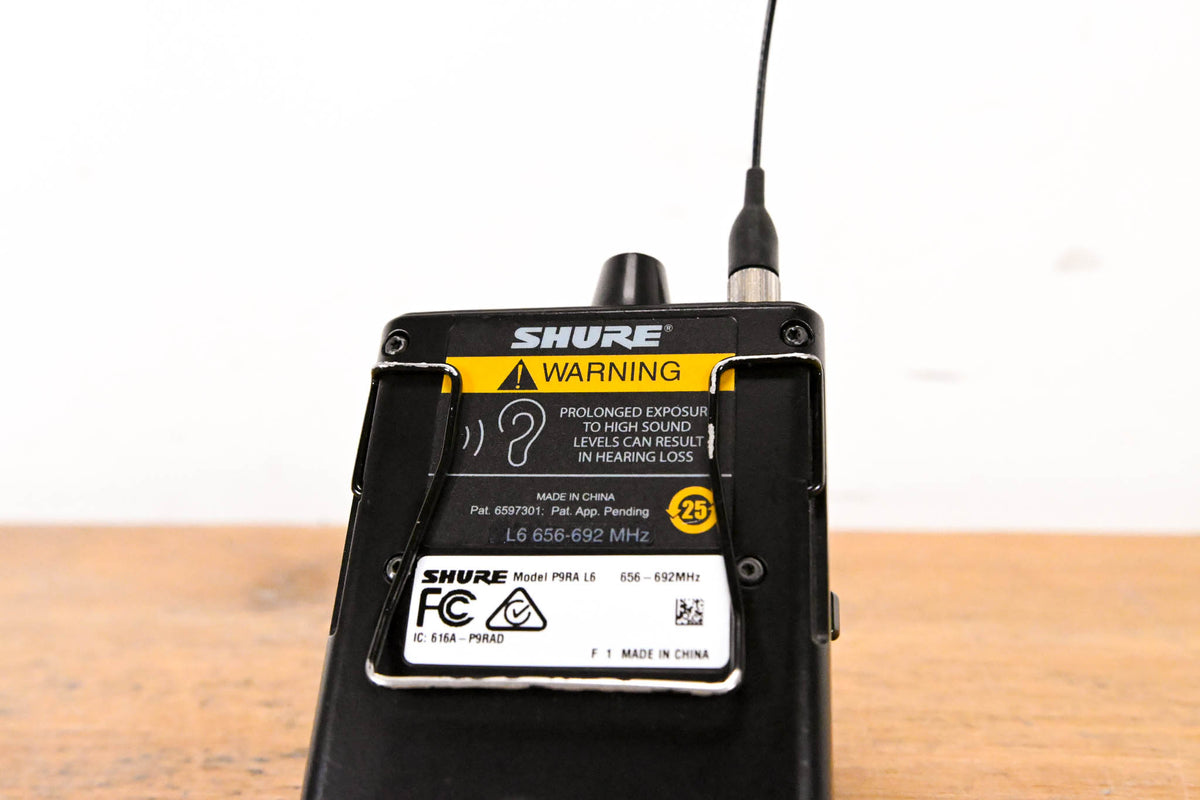 Shure PSM 900 Wireless IEM System L6 Band: 656-692 MHz (NO POWER SUPPLY)