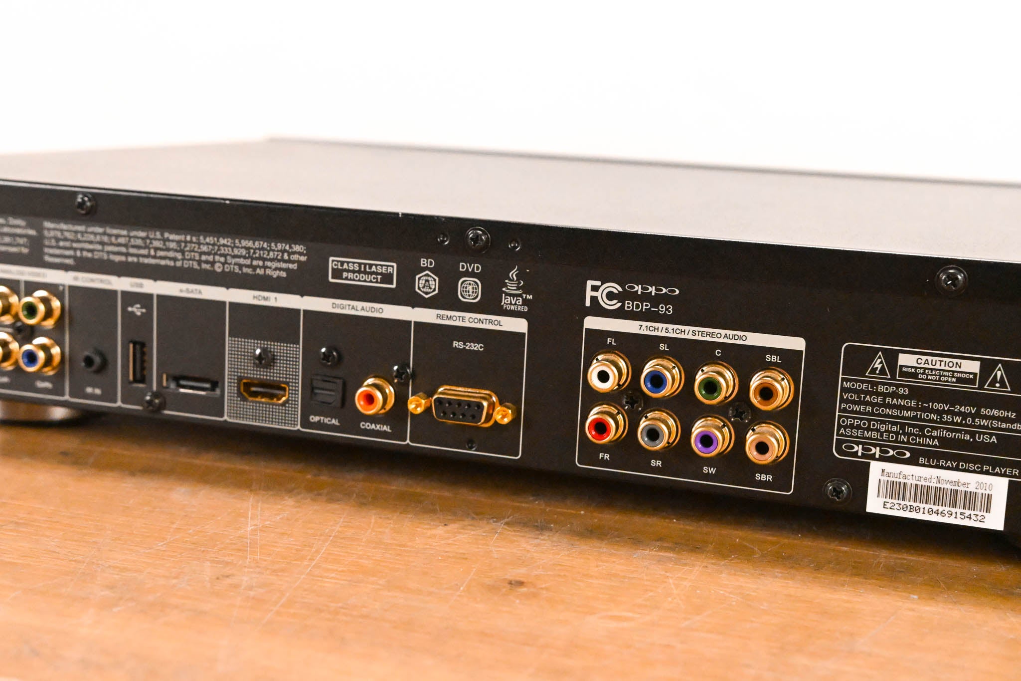 Oppo BDP-93 Blu-ray Disc Player