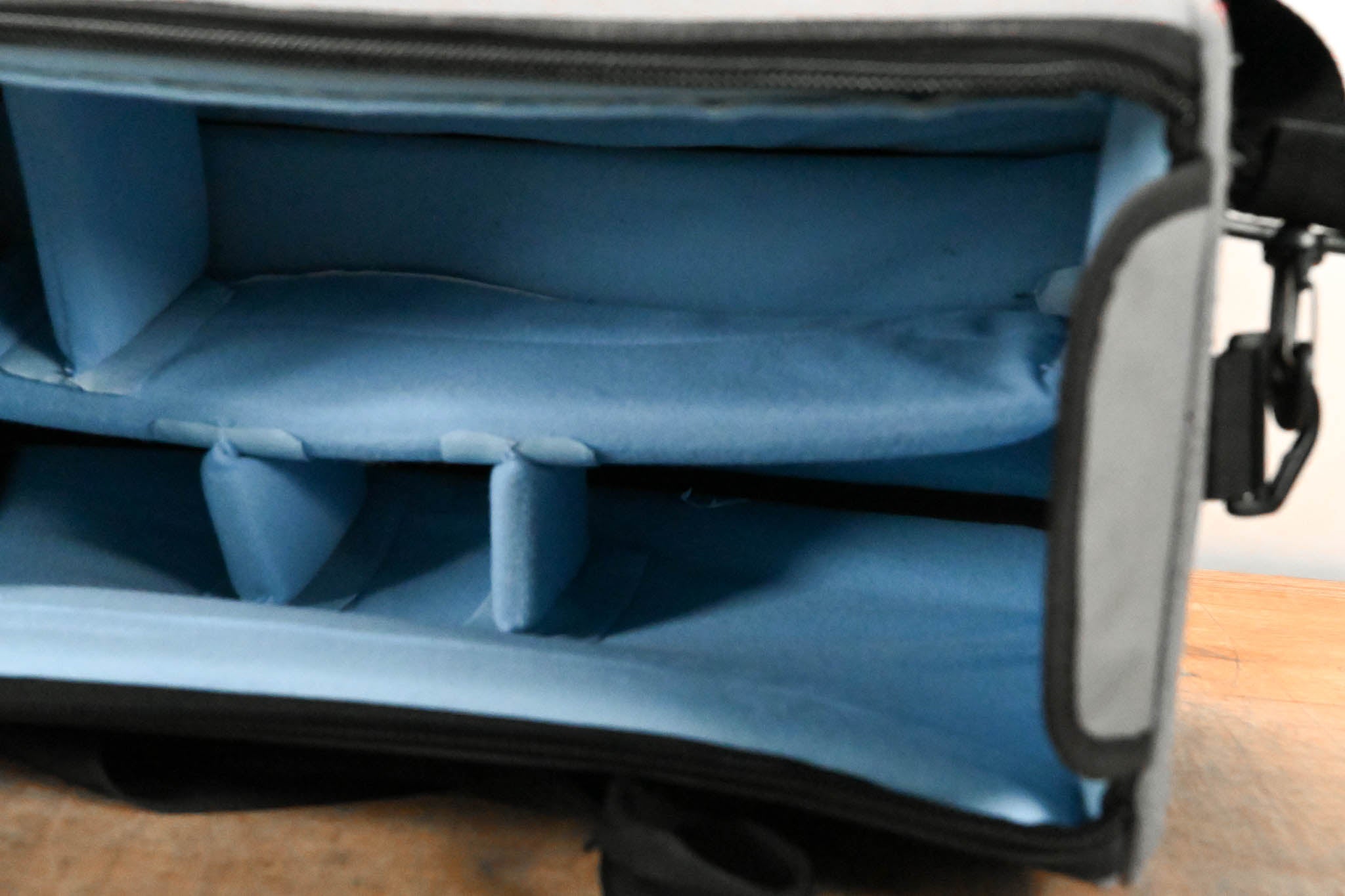 Impact Camera Bag Gray/Black with Red Trim (15" × 9" × 10")