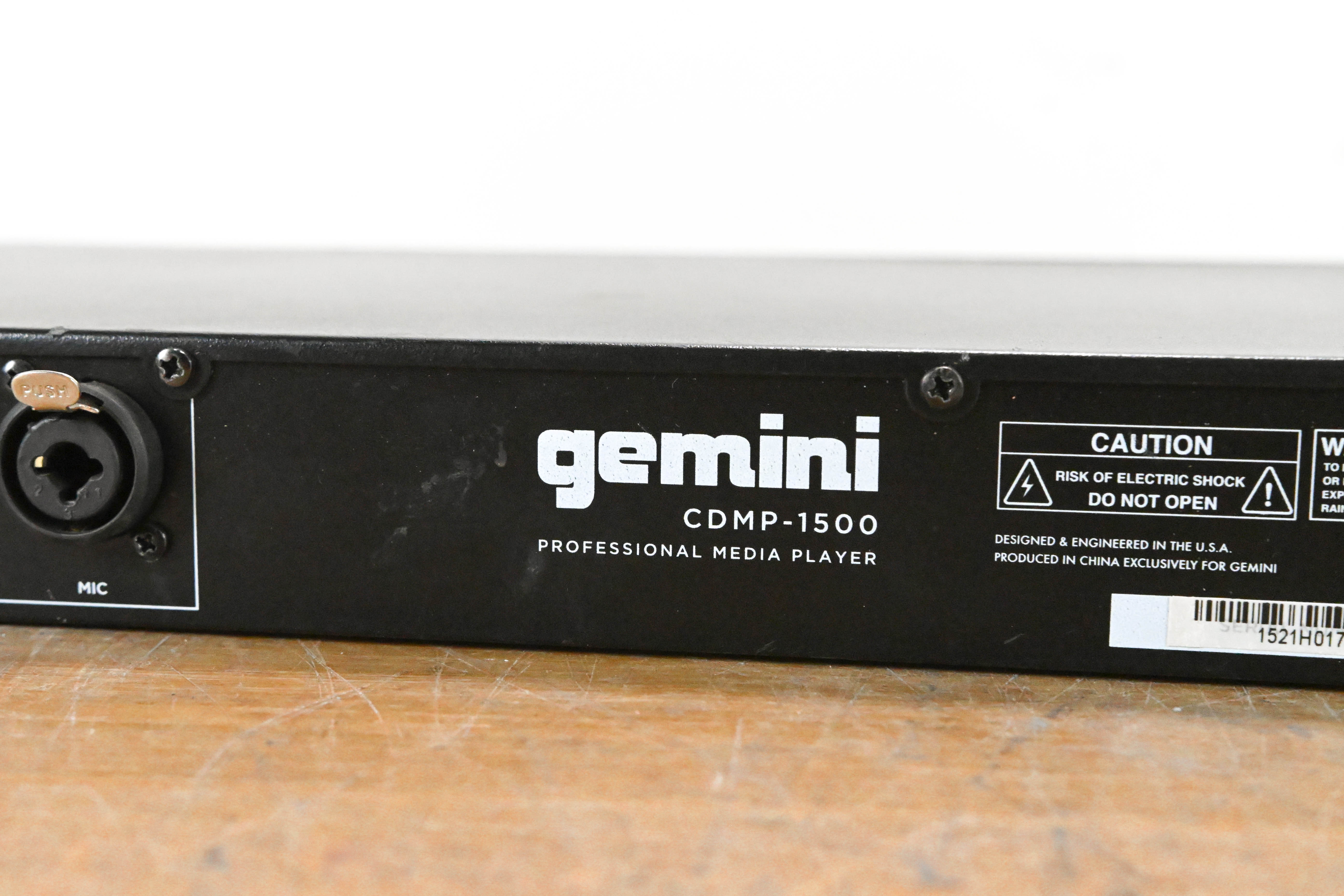 Gemini CDMP-1500 Rackmount CD and USB Media Player