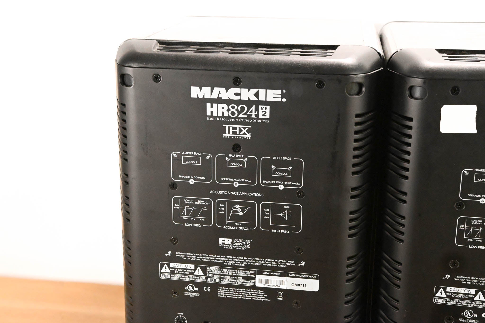 Mackie HR824 MK2 8" 2 Way Active Studio Monitor (PAIR)