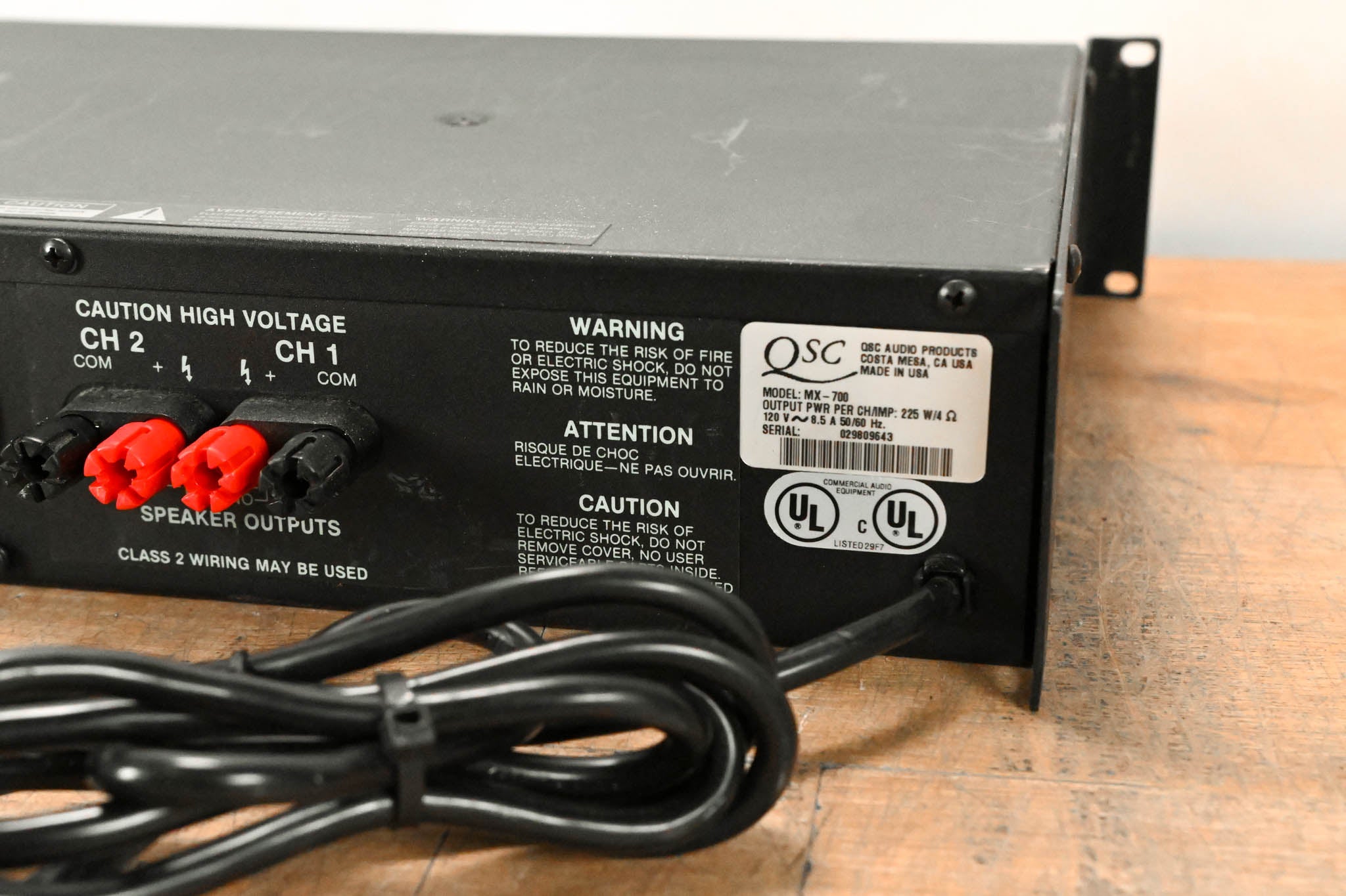 QSC MX 700 2-Channel Power Amplifier