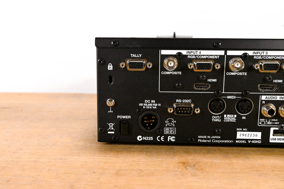 Roland V-40HD Multi-Format Video Switcher (NO POWER SUPPLY)