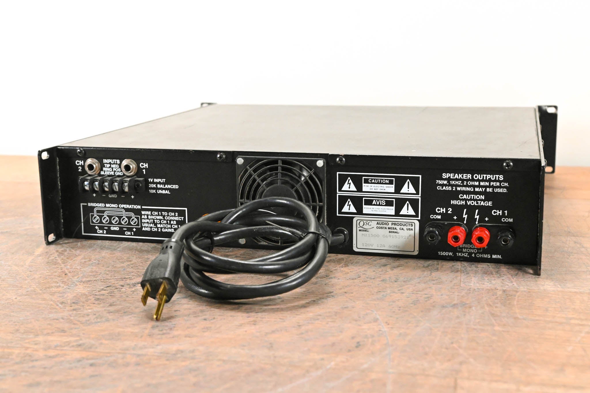 QSC MX 1500 2-Channel Power Amplifier