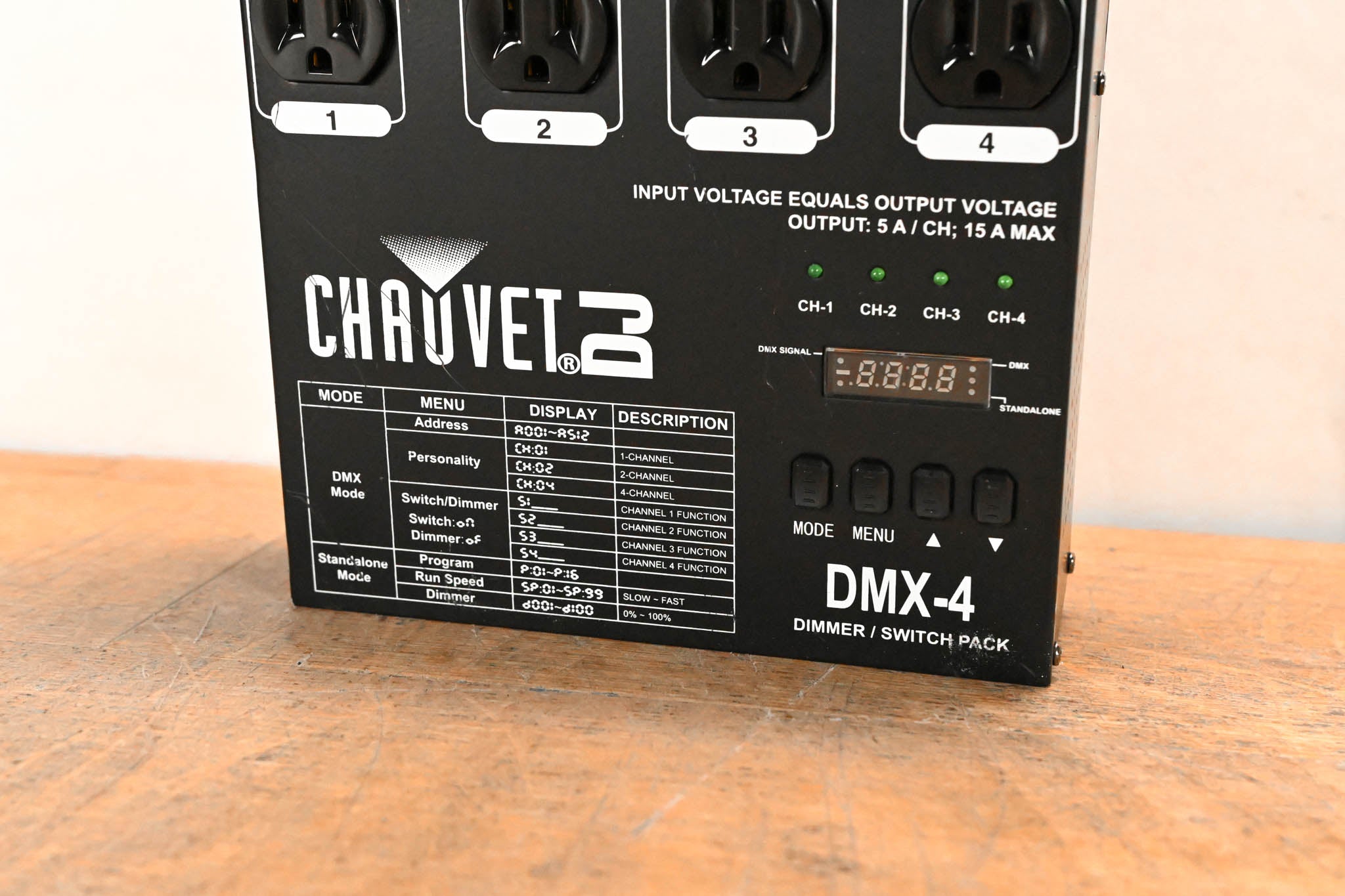 Chauvet DMX-4 4-Channel DMX Dimmer/Relay Pack