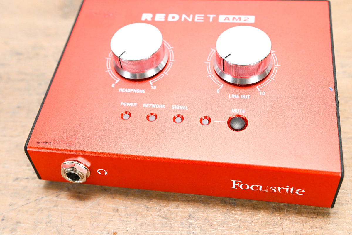 Focusrite RedNet AM2 Dante Stereo Headphone Amplifier (NO POWER SUPPLY)