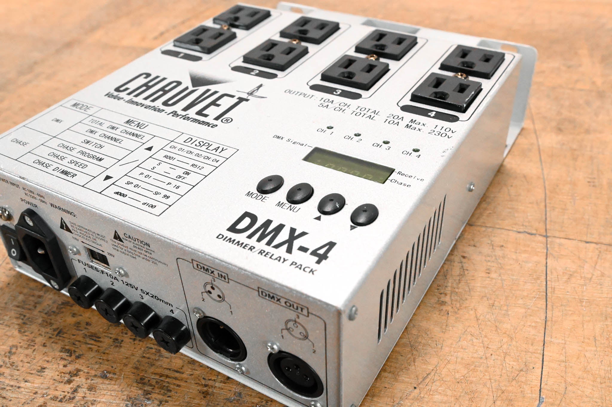 Chauvet DMX-4 4-Channel DMX Dimmer/Relay Pack