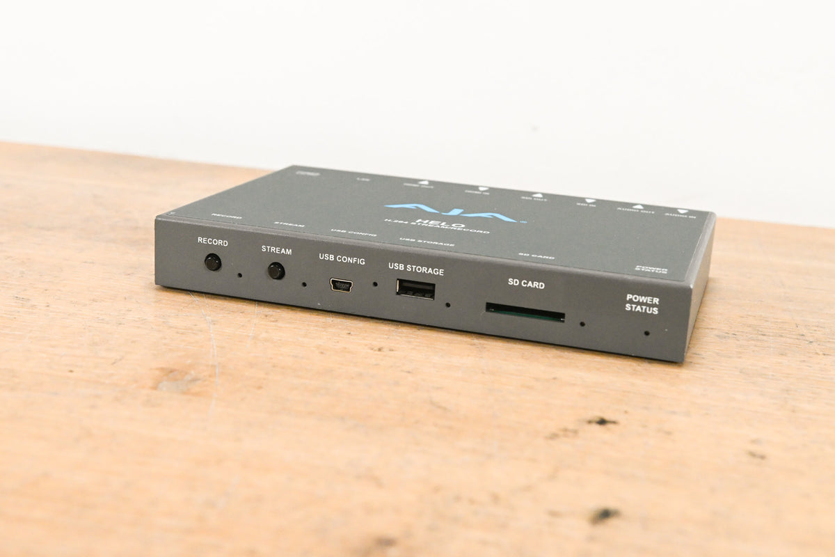 AJA HELO H.264 Streamer and Recorder (NO POWER SUPPLY)