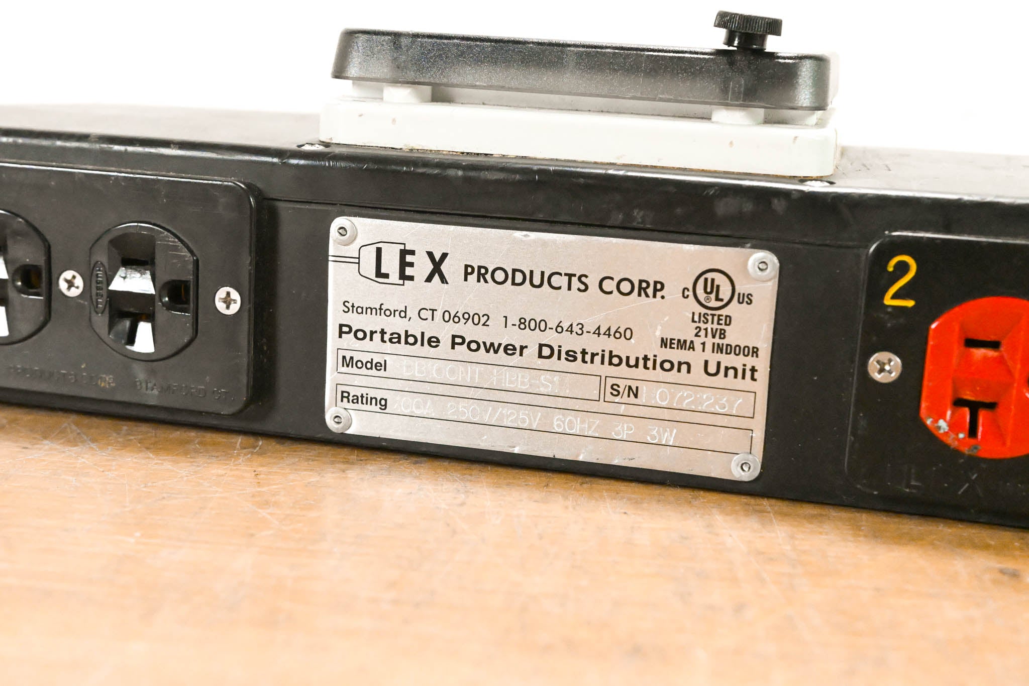 LEX Products DB100NT-HBB-S1 Portable Power Distribution Unit