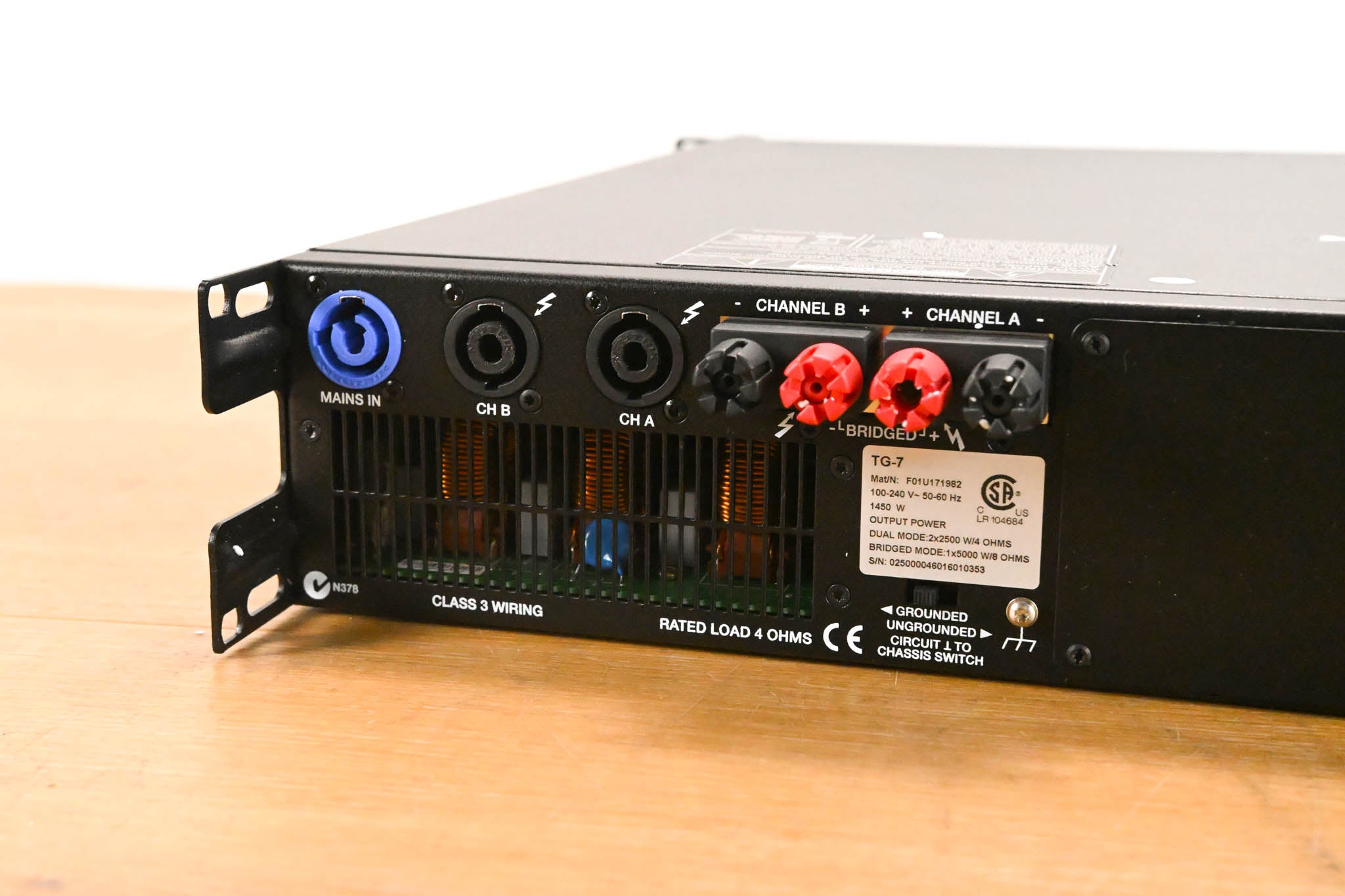 Electro-Voice (EV) TG-7 Tour-Grade Stereo Power Amplifier