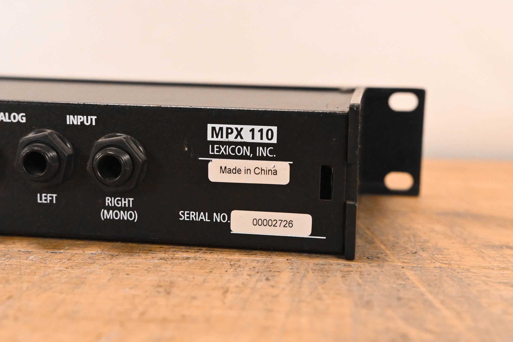 Lexicon MPX110 Dual-Channel Effects Processor (NO POWER SUPPLY)