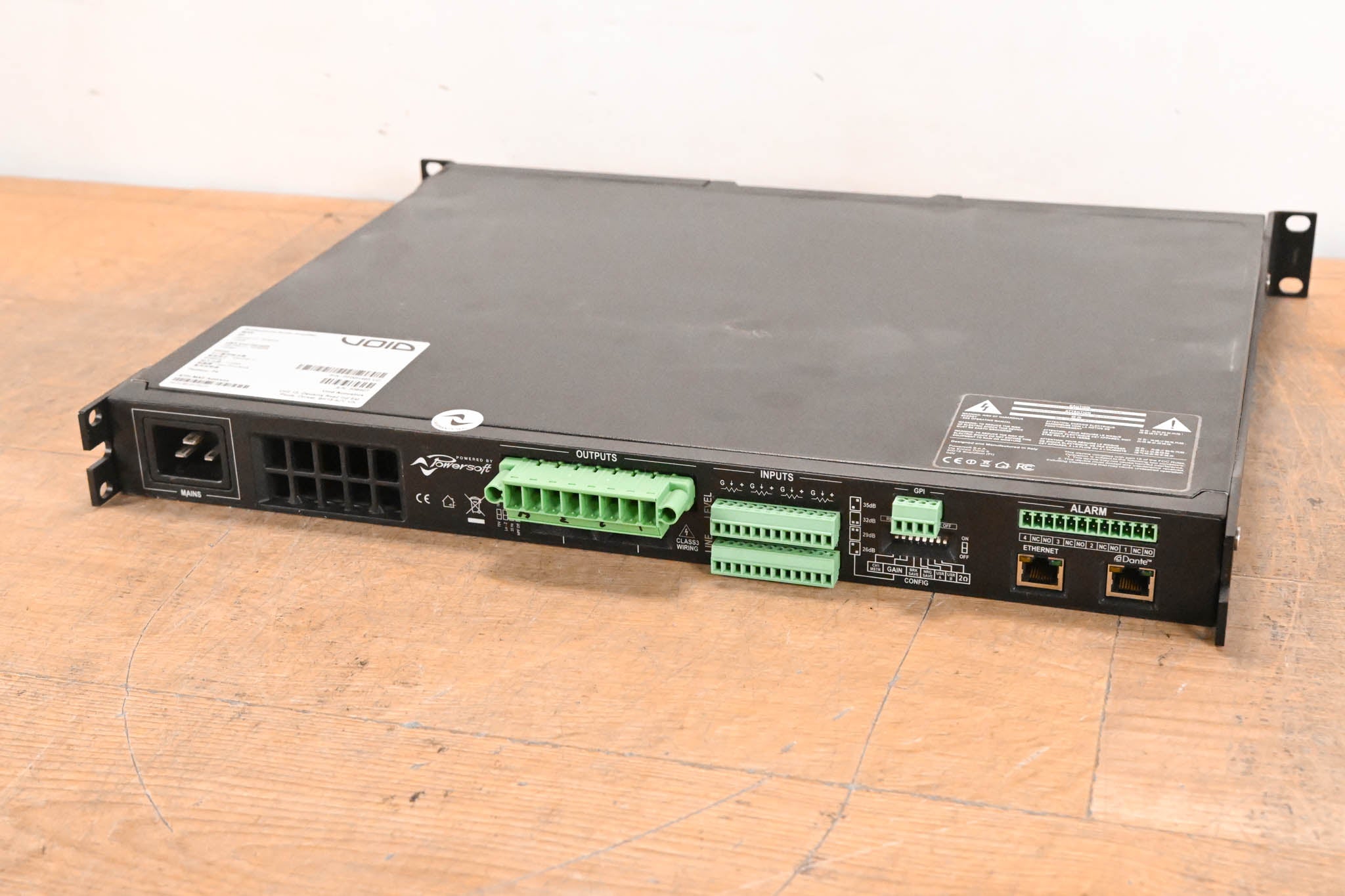 Void Bias Q2 4-Channel DSP Power Amplifier w/ Dante