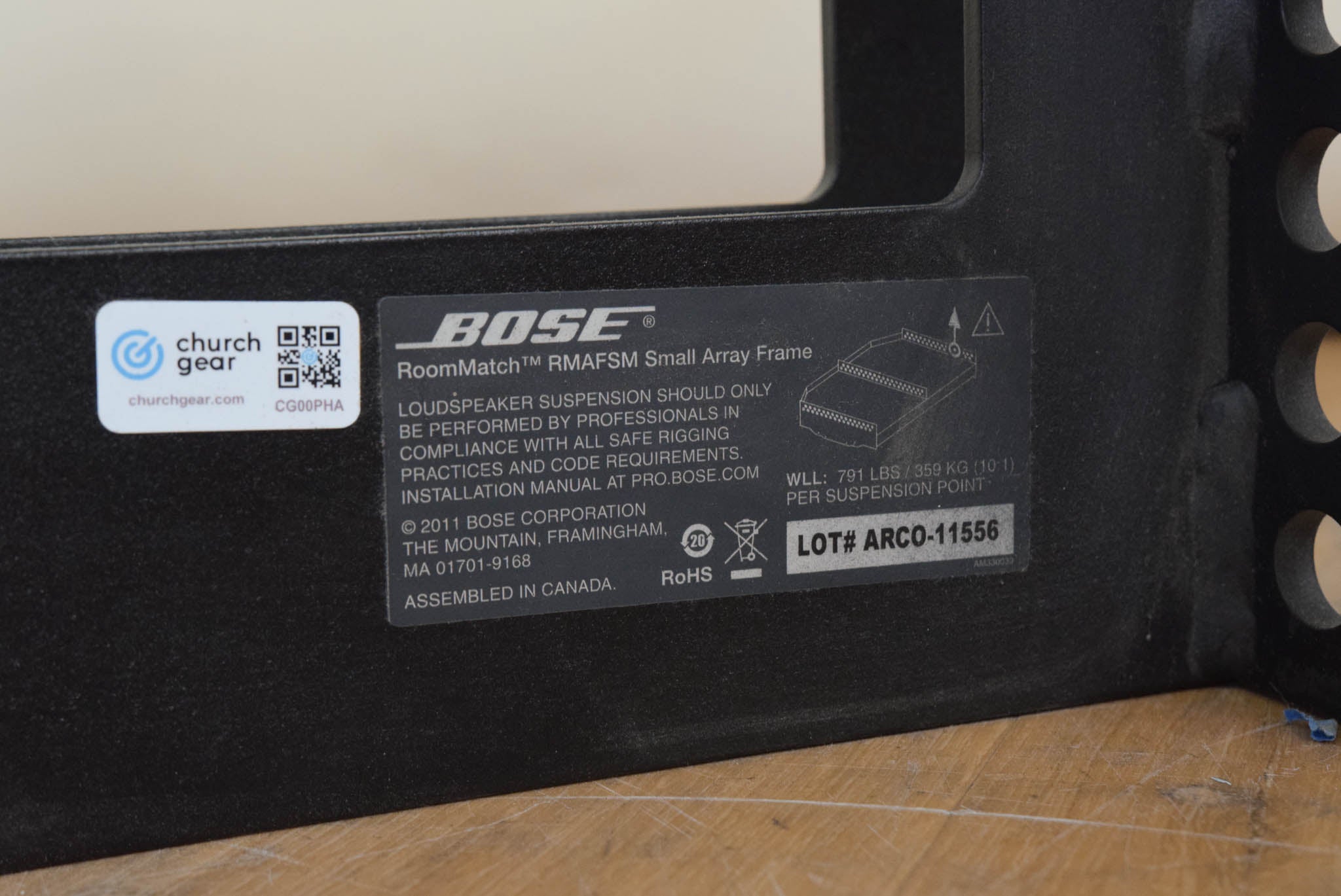 Bose RMAFSM RoomMatch Small Array Frame