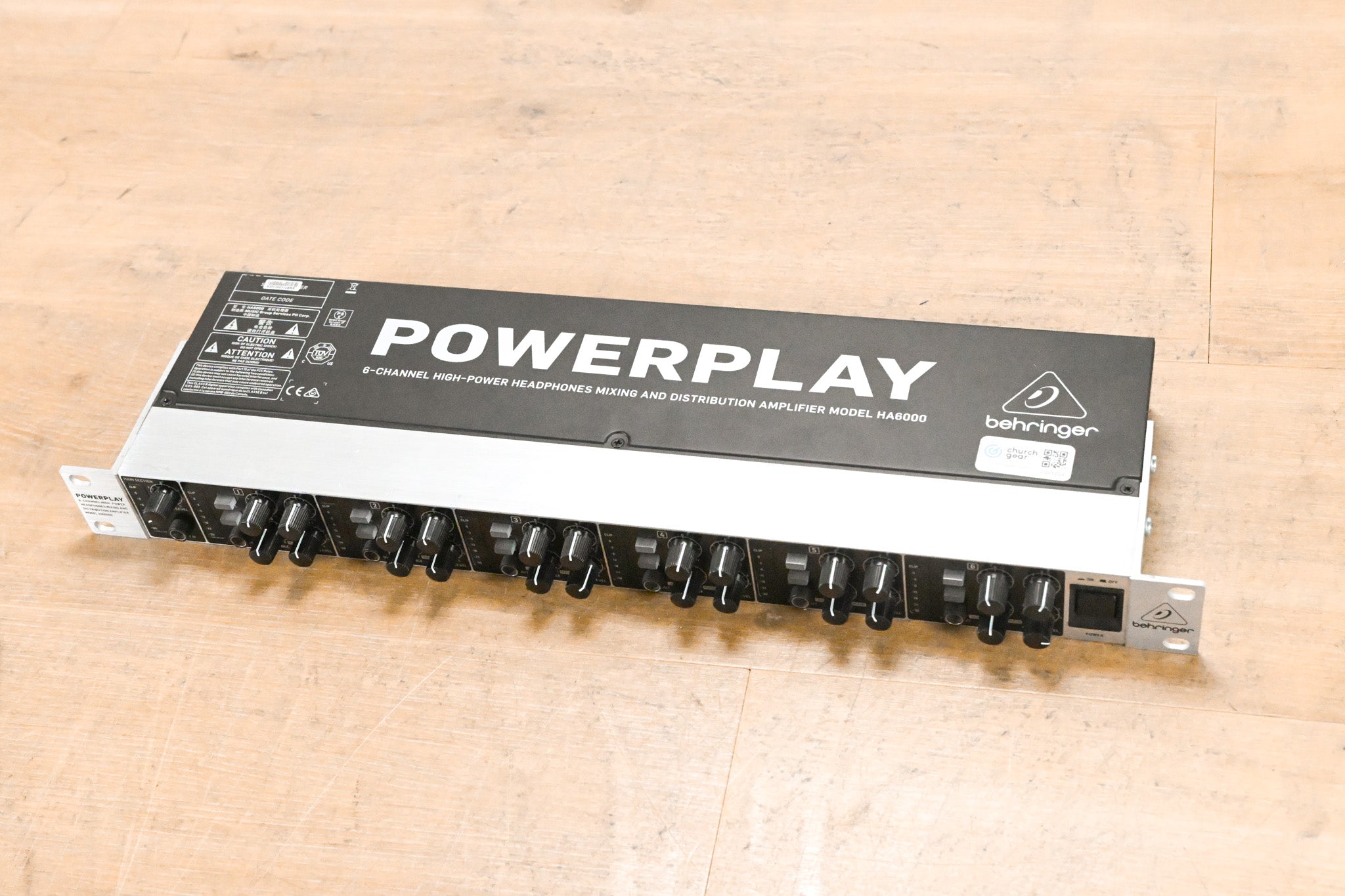 Behringer POWERPLAY HA6000 6-CH Headphone Mixing/Distribution Amplifier