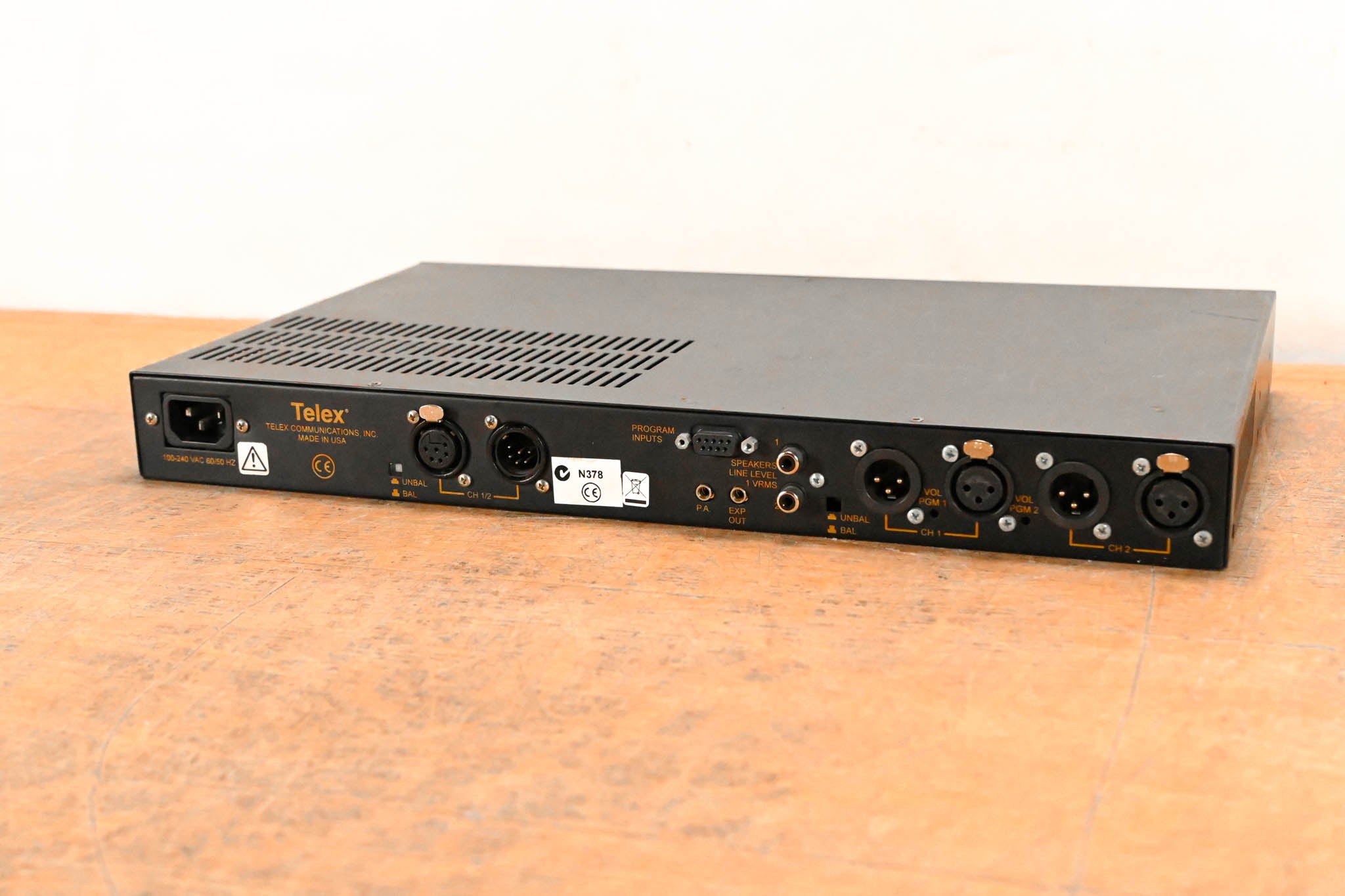 Telex MS-2002 2-Channel Master Station and Power Supply