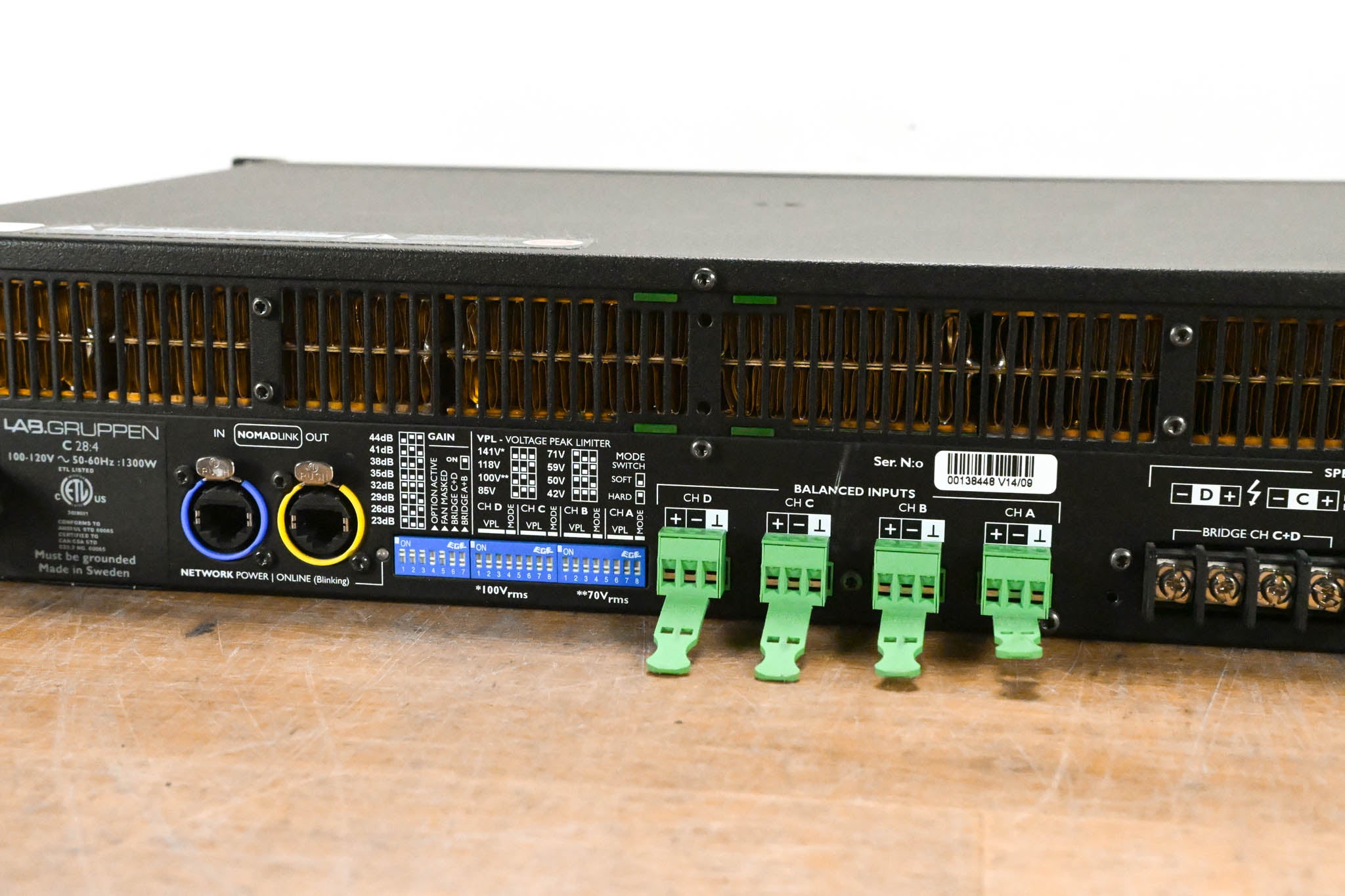 Lab Gruppen C 28:4 2800W 4-Channel Power Amplifier