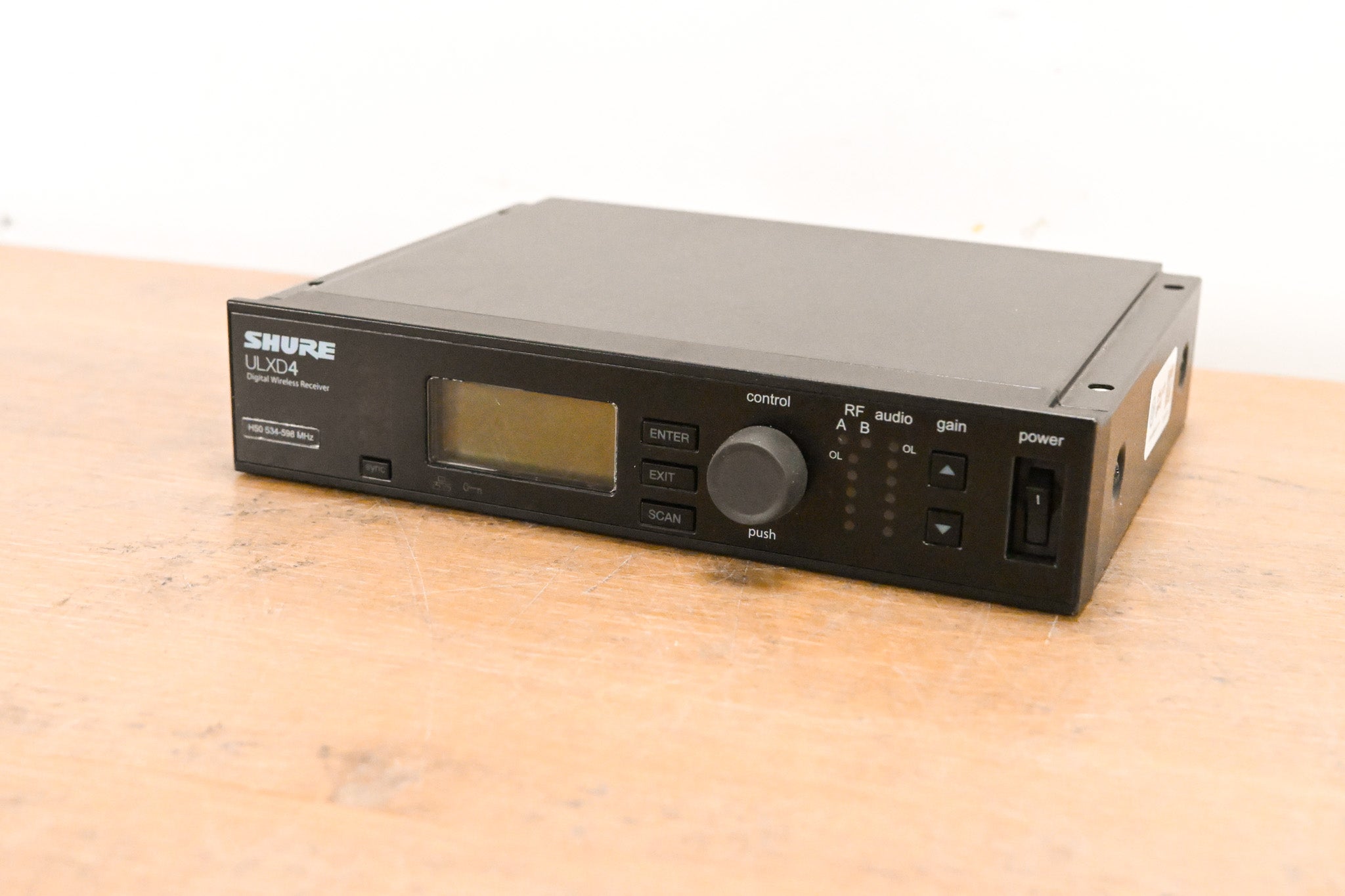 Shure ULXD4 Digital Wireless Receiver - H50 Band: 534-598 MHz (NO PSU)