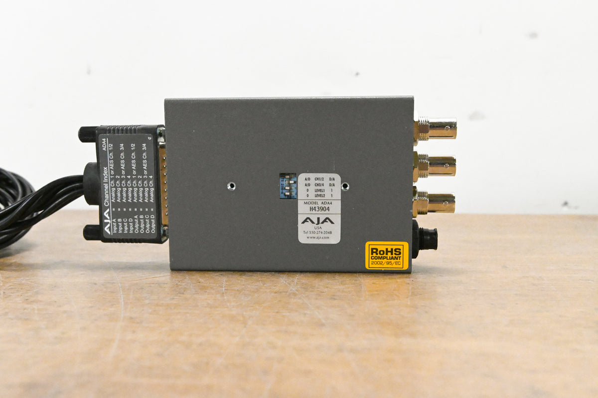 AJA ADA4 4-Channel Bidirectional Audio A/D and D/A Converter (NO PSU)