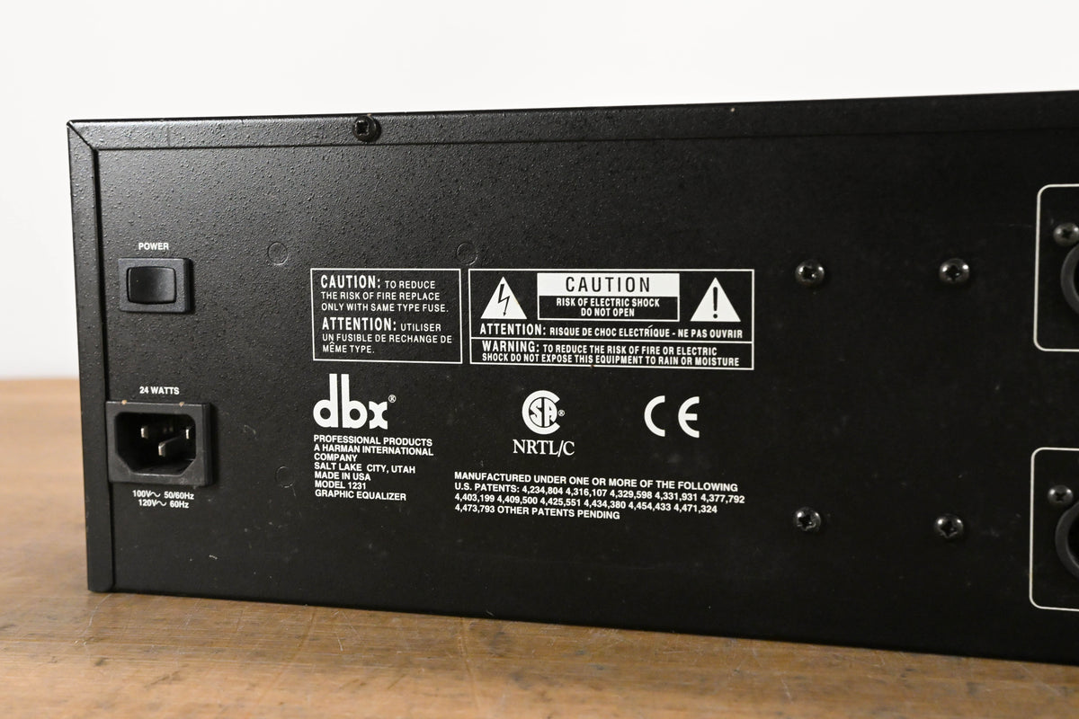 dbx 1231 Dual-Channel 31-Band Graphic Equalizer