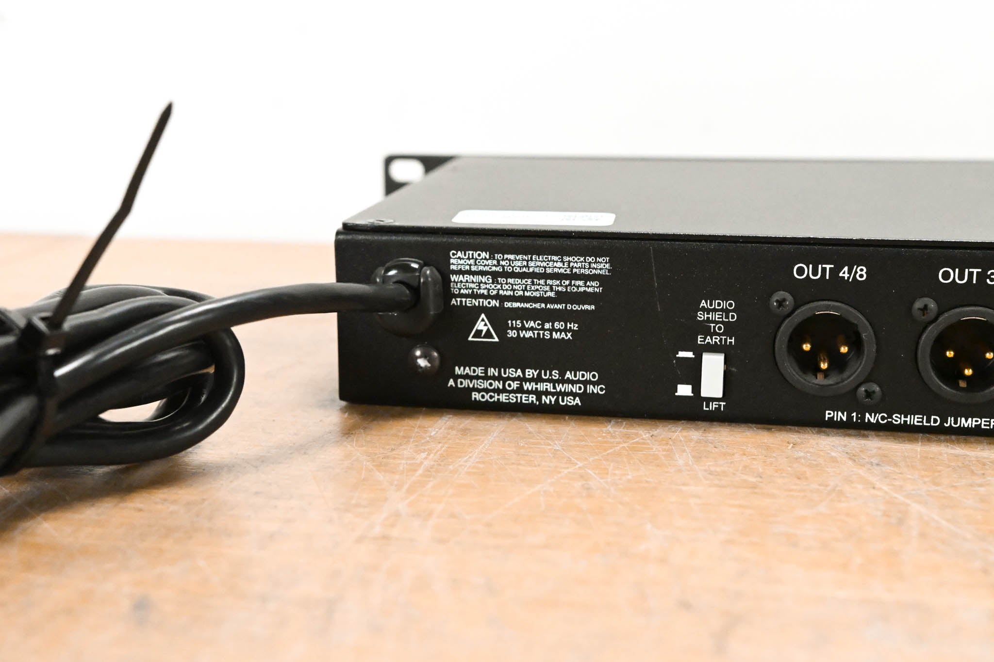 U.S. Audio Whirlwind DA-2 Dual-Channel Audio Distribution Amplifier