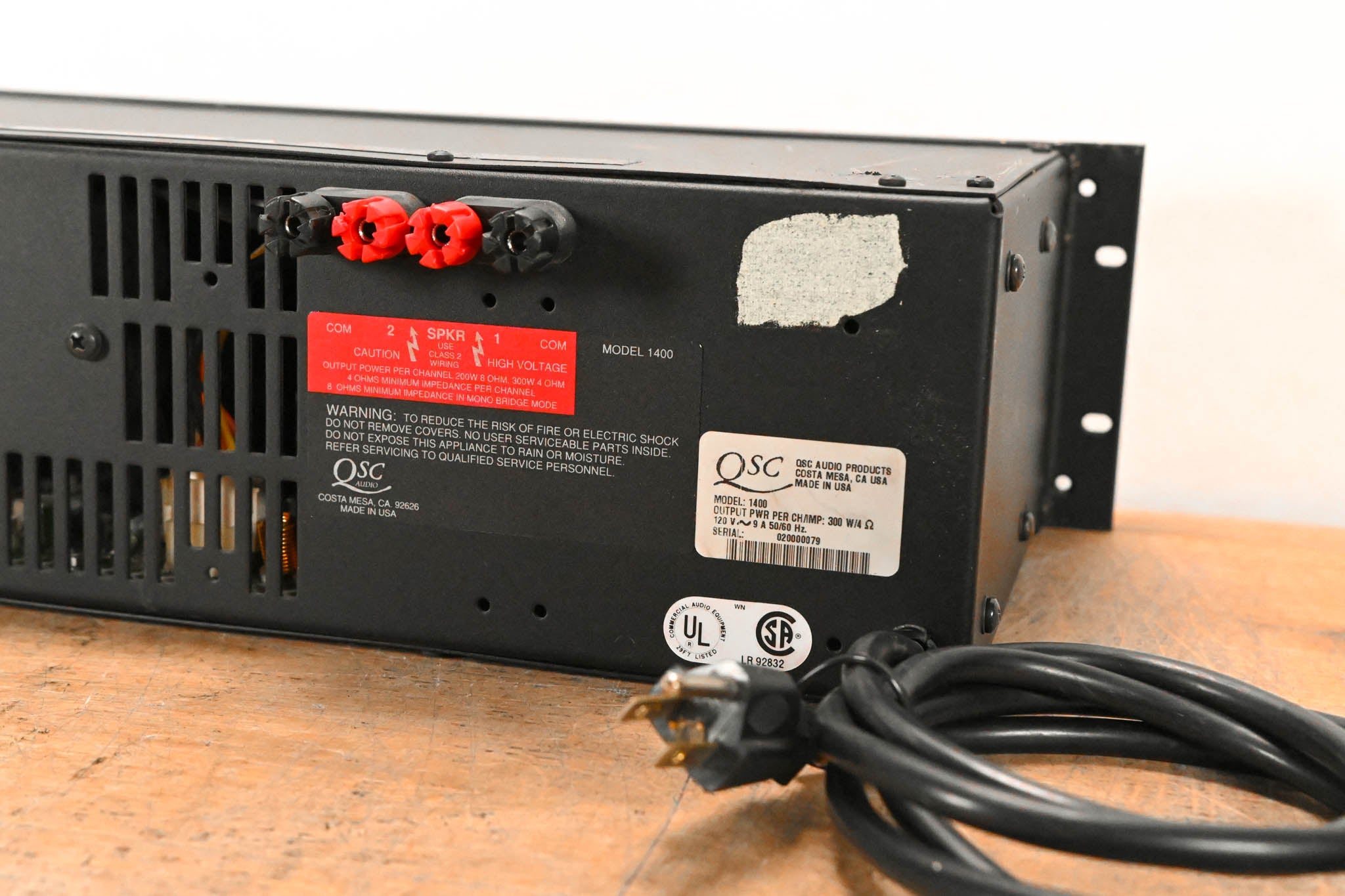 QSC Model 1400 2-Channel Power Amplifier
