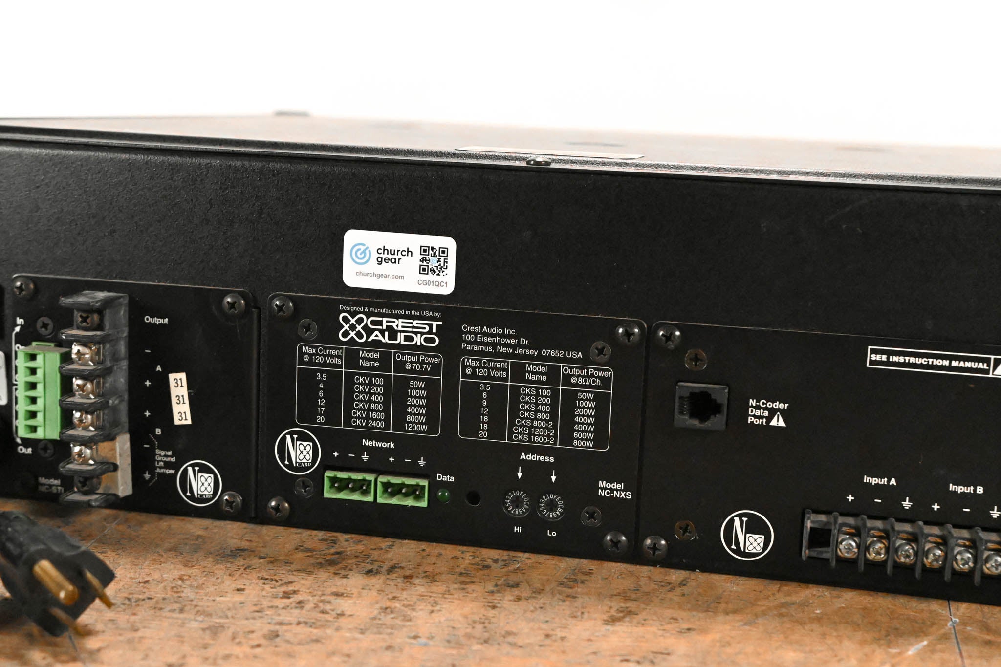 Crest Audio CKS800 Power Processing Amplifier