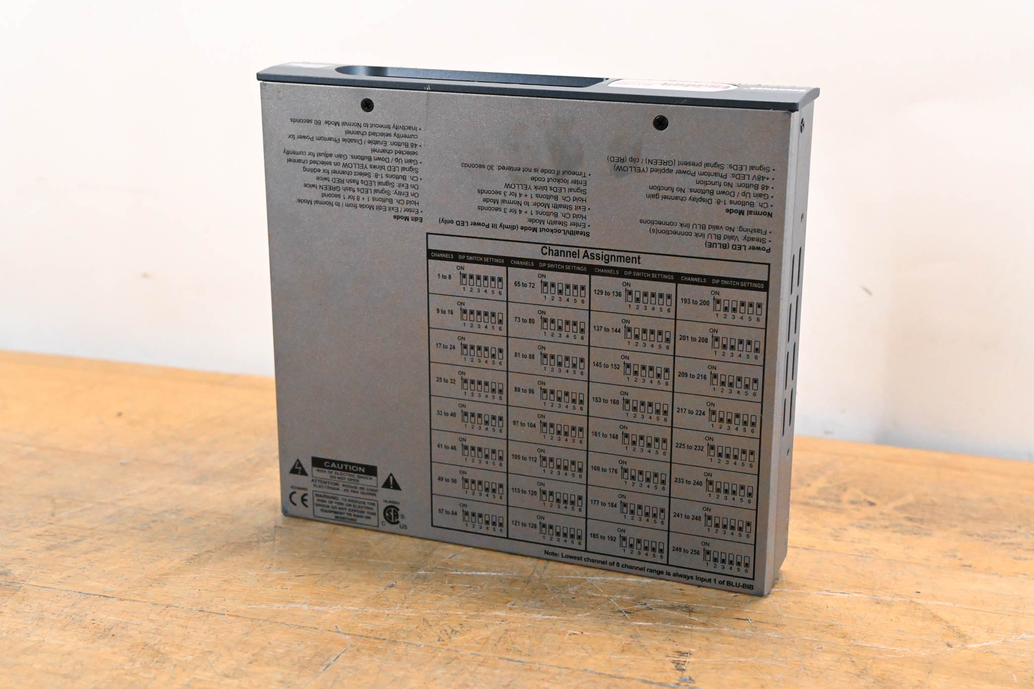 BSS BLU-BIB Break-In Box 8-Channel Input Expander (NO POWER SUPPLY)