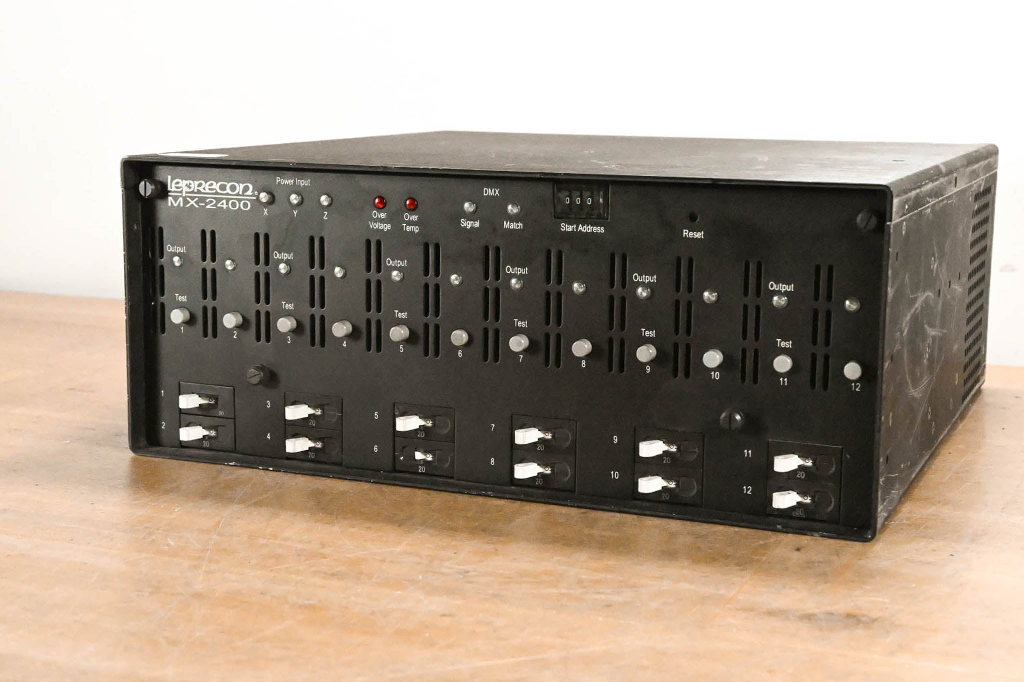 Leprecon MX-2400 24-Channel Lighting Dimmer Rack (NO POWER SUPPLY)