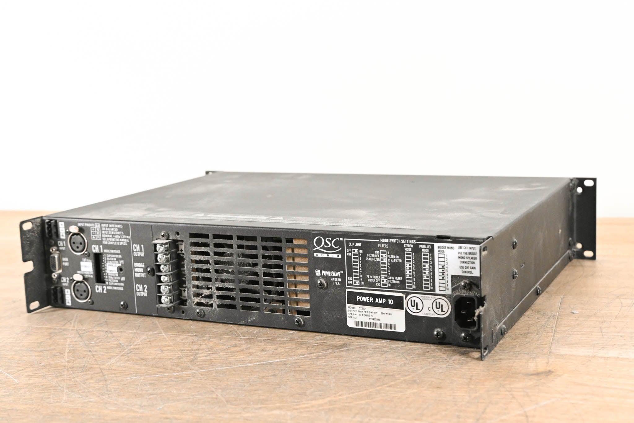 QSC CX502 2-Channel Power Amplifier