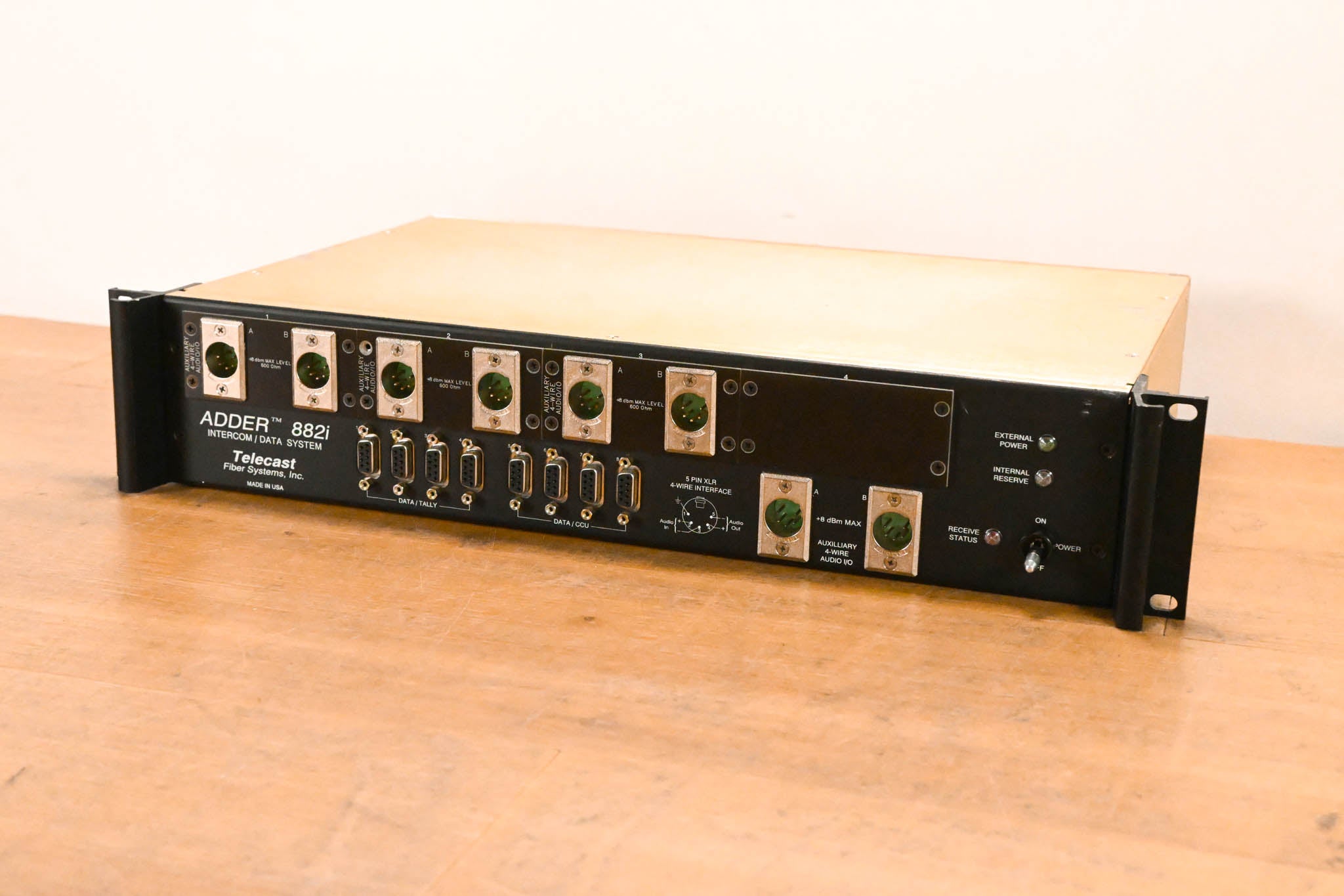 Telecast Fiber Systems Adder 882i Fiber Intercom Data System (NO PSU)