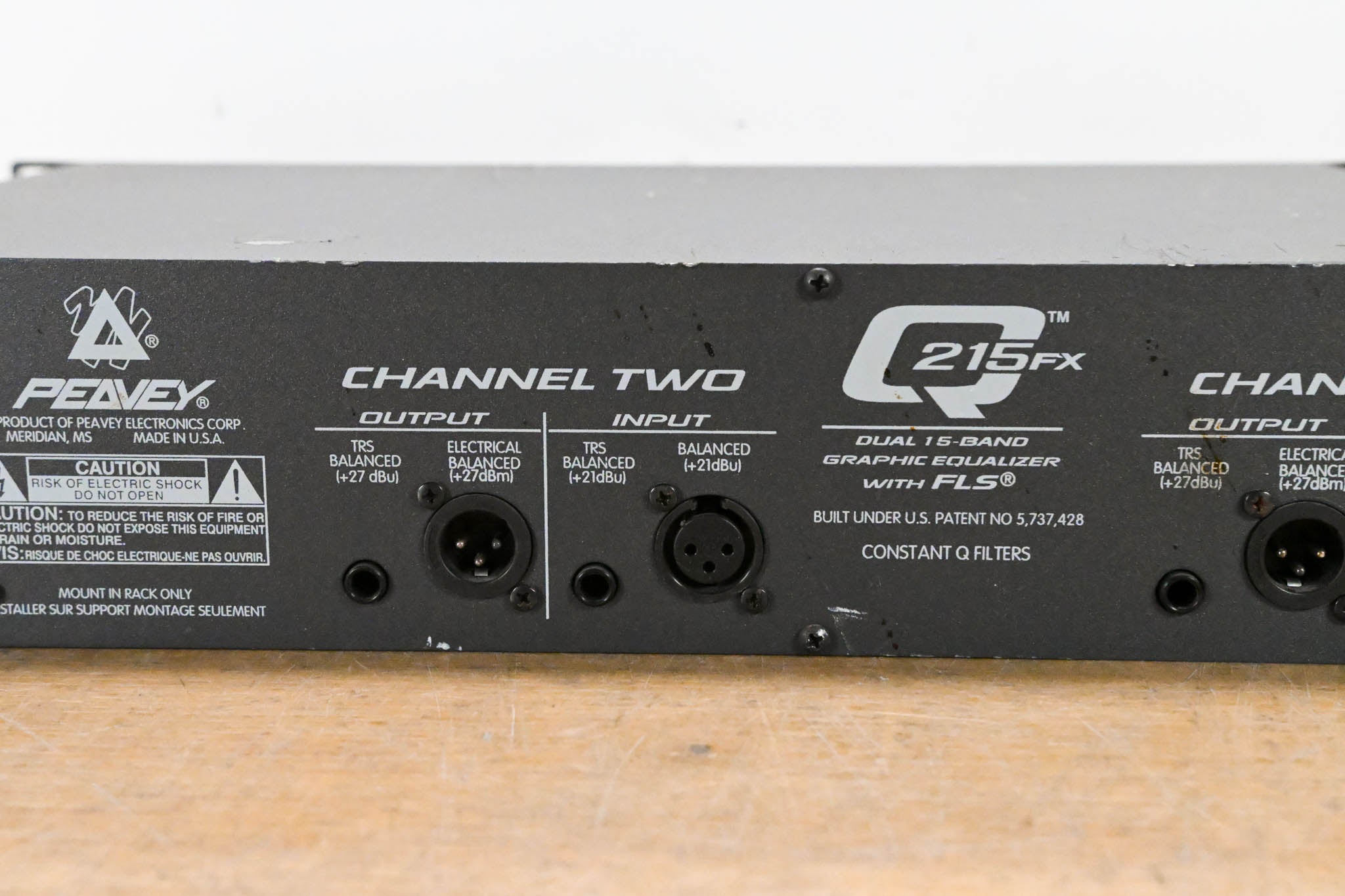 Peavey Q215FX Dual-Channel 15-Band Graphic Equalizer