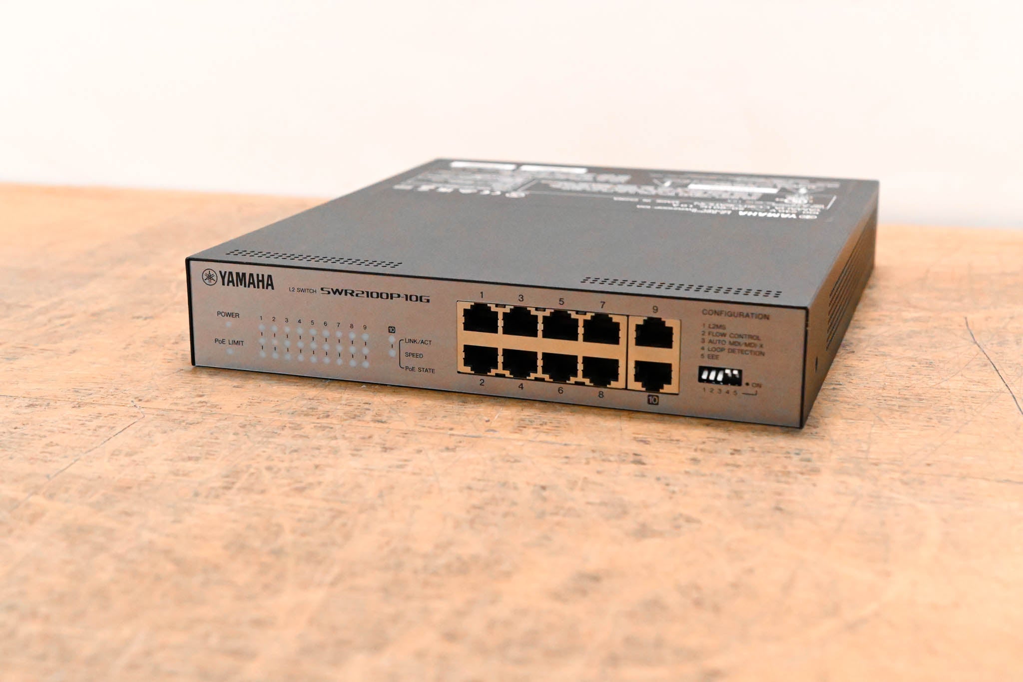 Yamaha SWR2100P-10G 10-port L2 Network Switch with PoE