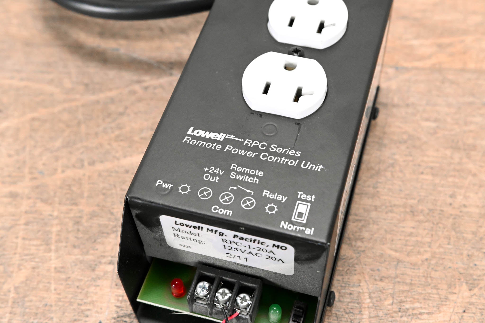 Lowell RPC-1-20A 20A Remote Power Control Unit