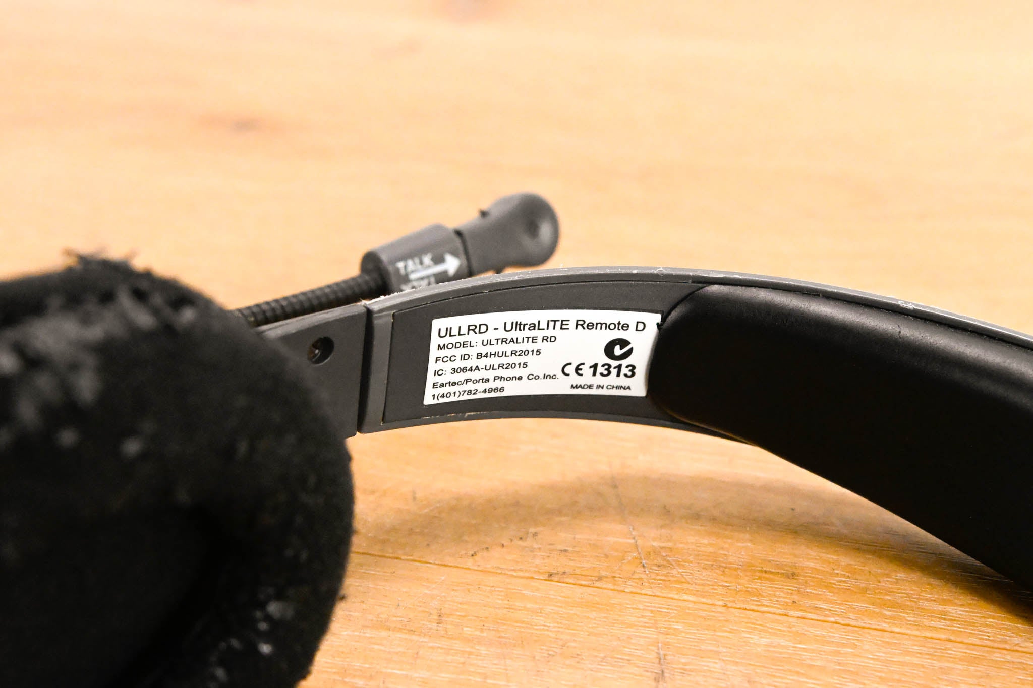 Eartec UltraLITE RD Dual-Ear Remote Wireless Intercom Headset