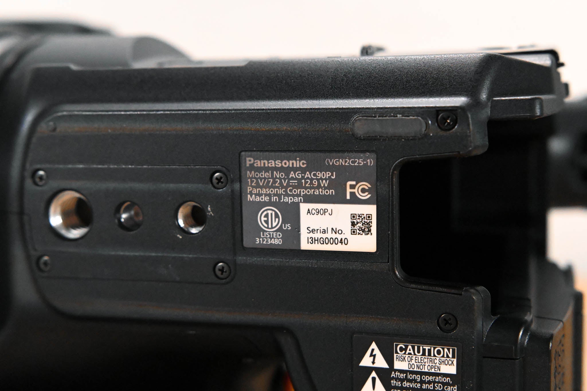 Panasonic AG-AC90PJ AVCCAM Handheld Camcorder
