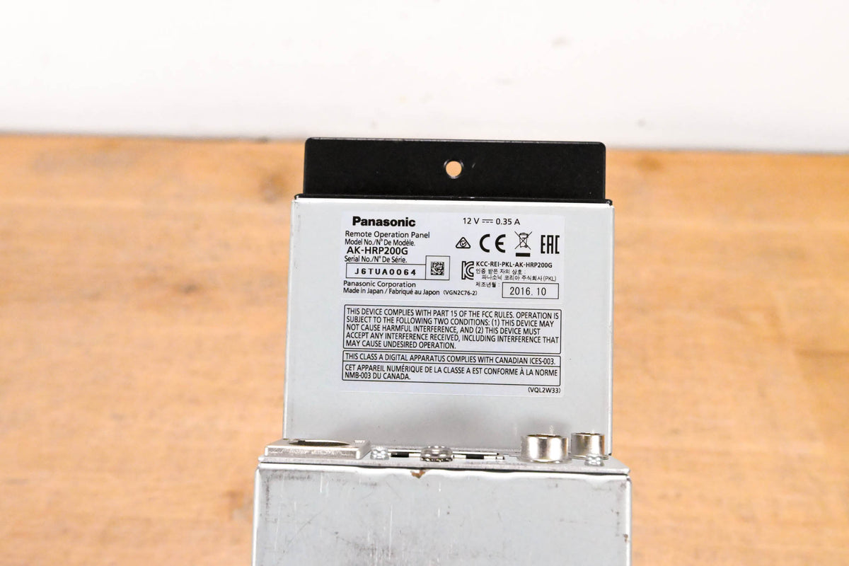 Panasonic AK-HRP200G Remote Operation Panel